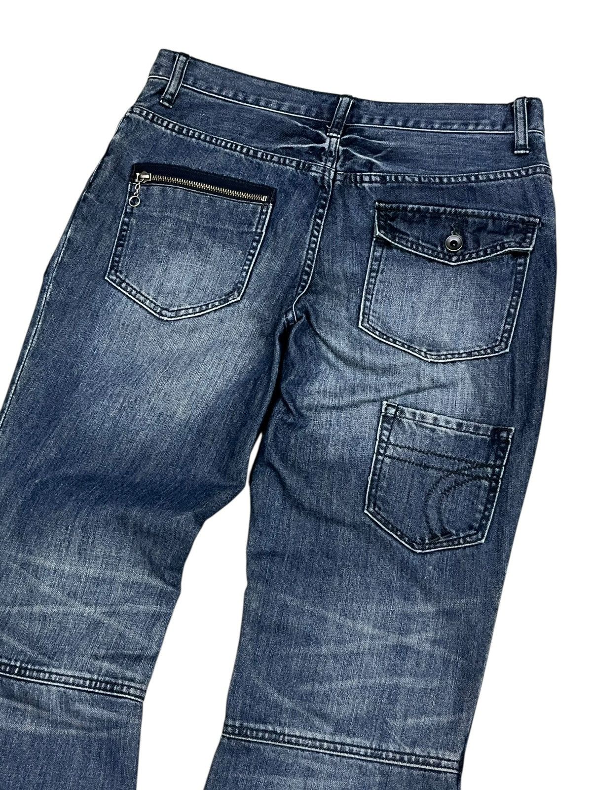 Tete Homme 🔥Archive Tête Homme Distressed Bootcut Flare Japanese Denim Size US 30 / EU 46 - 7 Thumbnail