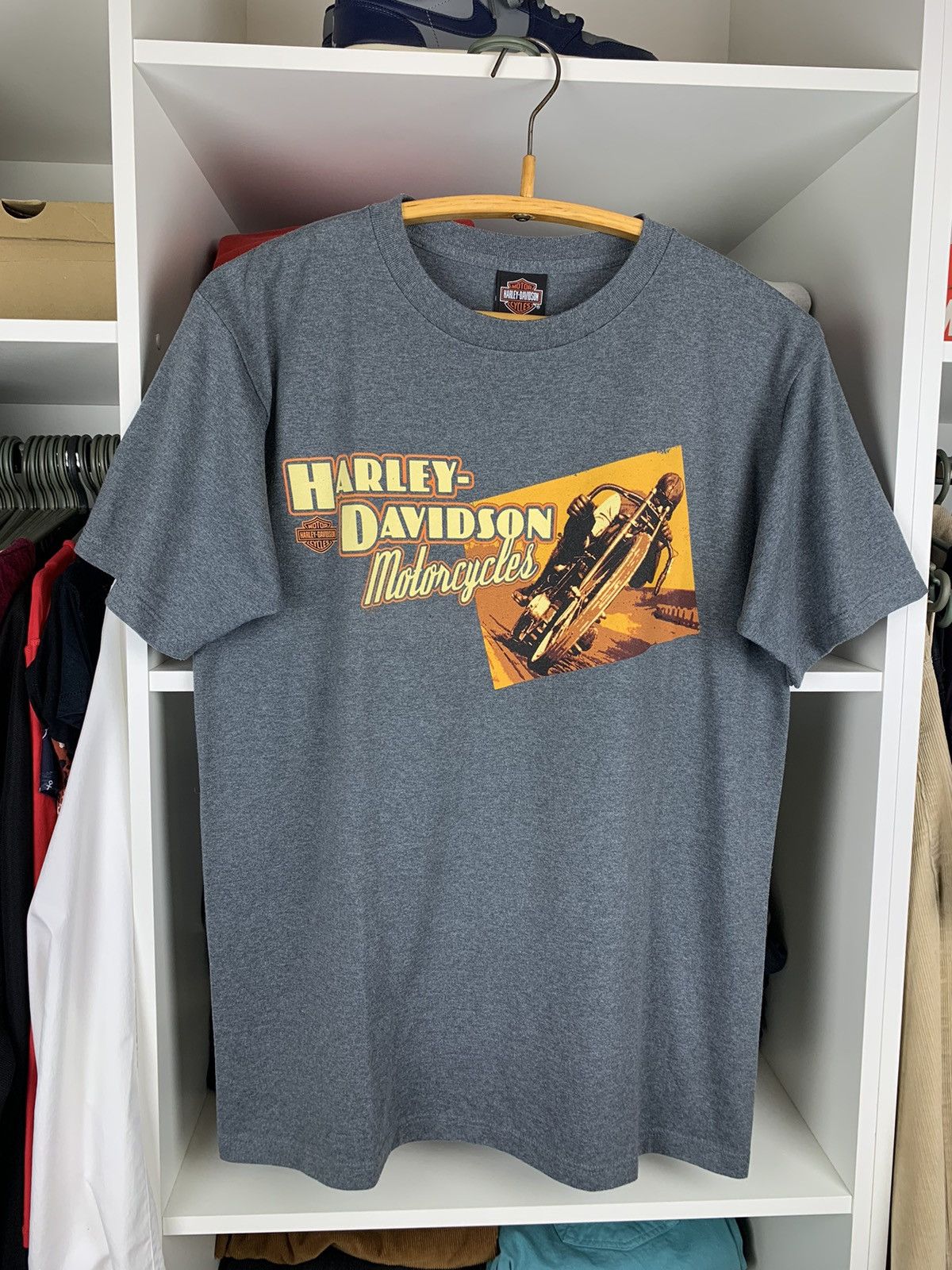 00'S Harley-Davidson Motorcycle Bike T-shirt Made in USA Men's M /eaa444107