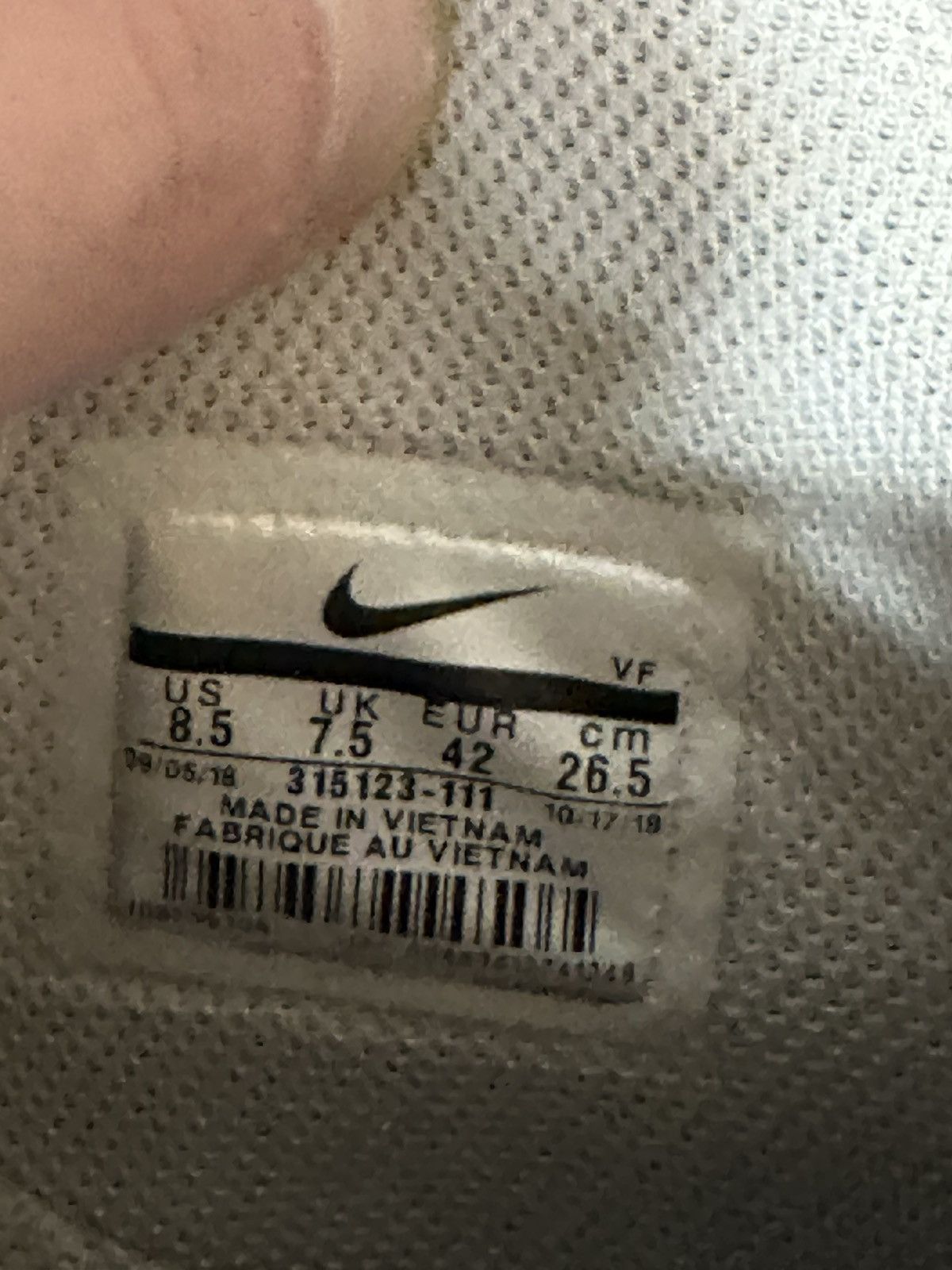 Nike AF1 mid white Size US 8.5 / EU 41-42 - 6 Thumbnail