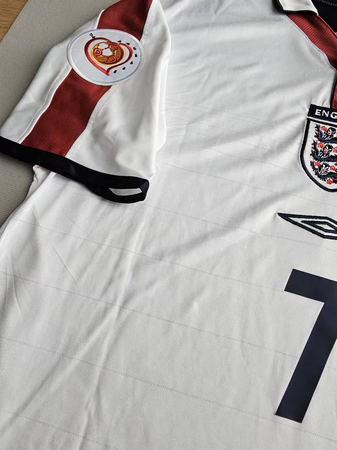 Other 2004 England #7 David Beckham Jersey Home Size US XXL / EU 58 / 5 - 3 Thumbnail