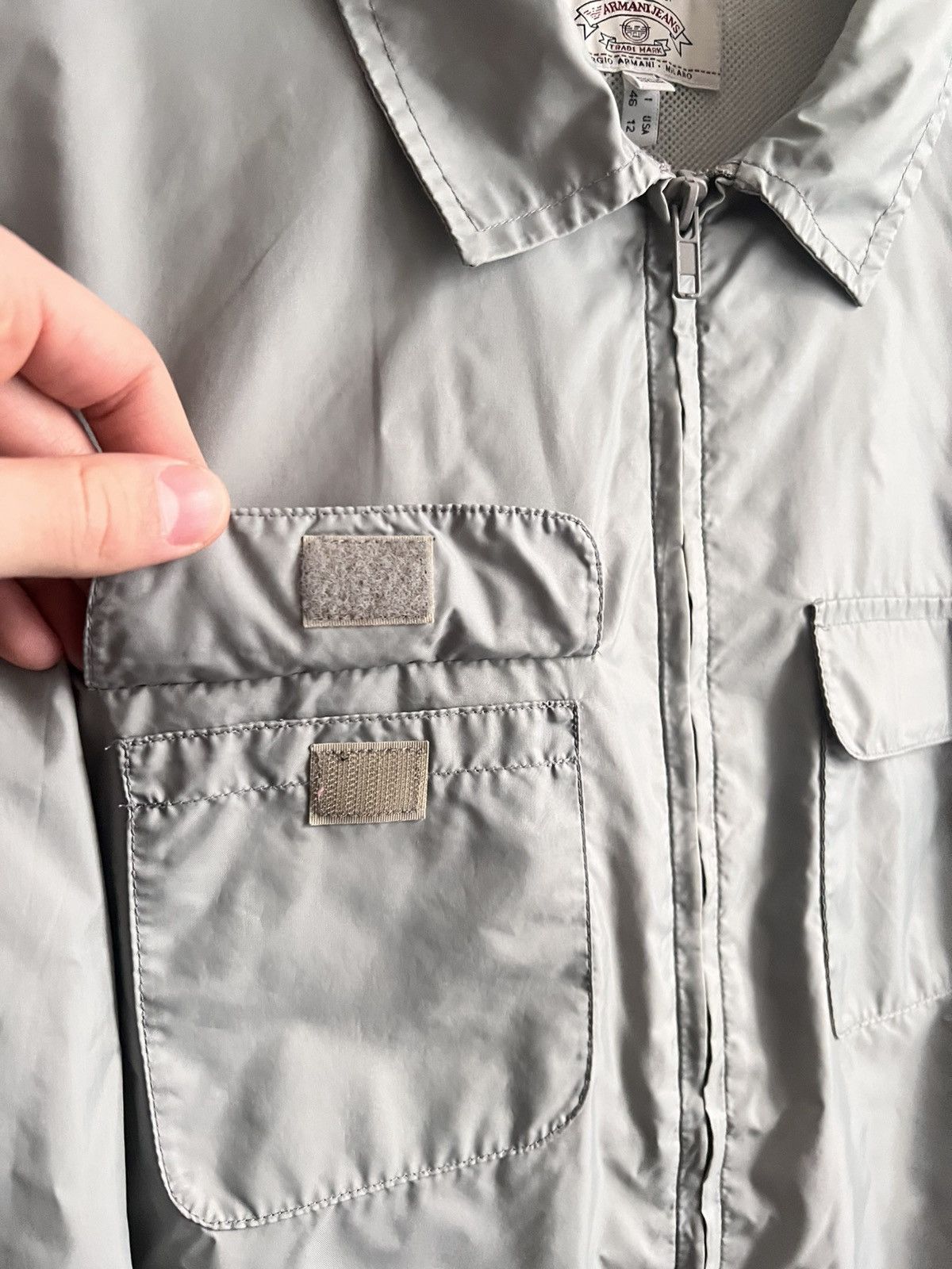 Emporio Armani Vintage Armani Jeans Nylon cropped Jacket Size US S / EU 44-46 / 1 - 7 Thumbnail