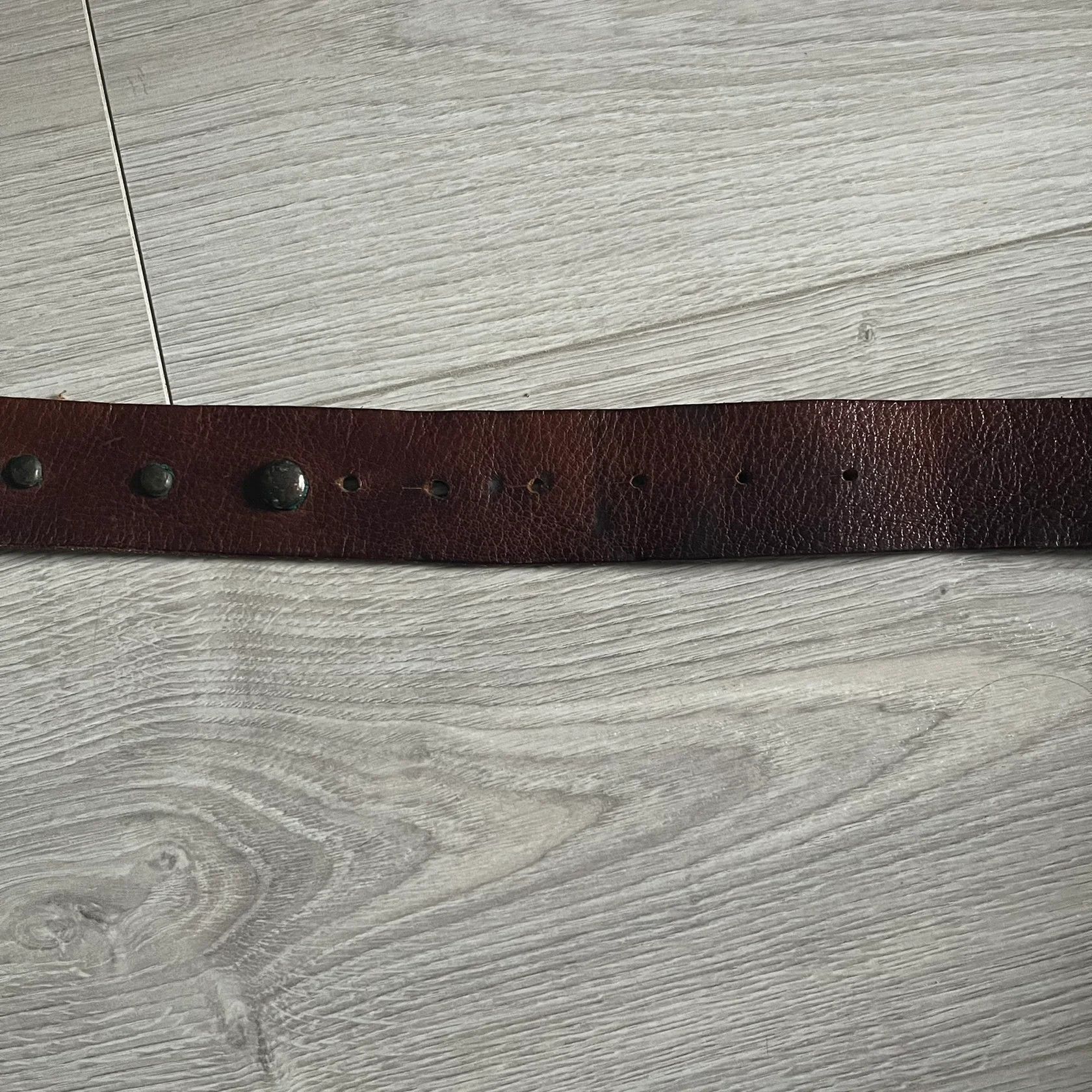 Just Cavalli Just Cavalli Green Metal Buckle Studded Belt Size ONE SIZE - 9 Thumbnail
