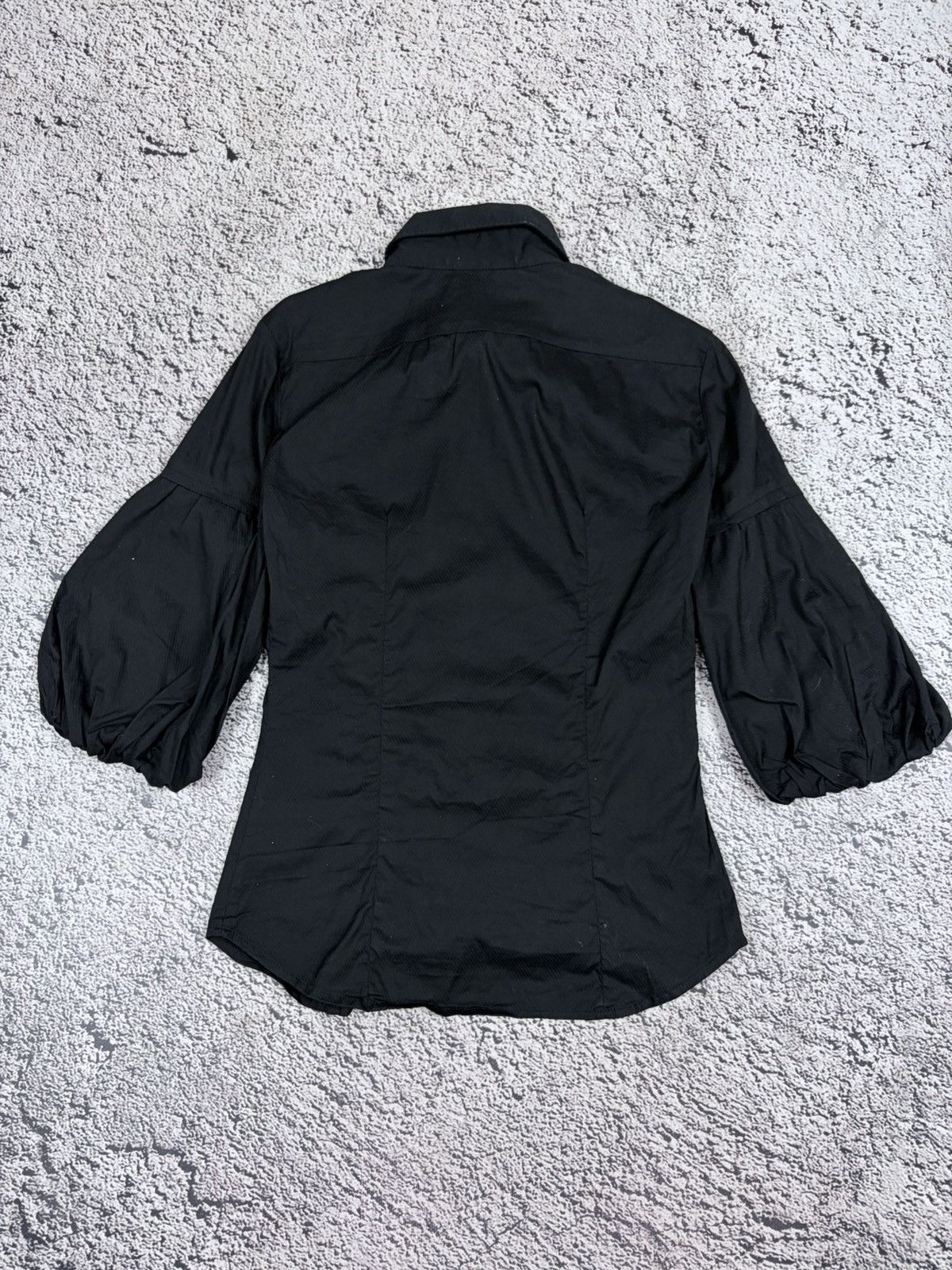 Miss Sixty Archive Miss Sixty Y2K Office Siren Black Puff Sleeve Shirt Size M / US 6-8 / IT 42-44 - 9 Thumbnail
