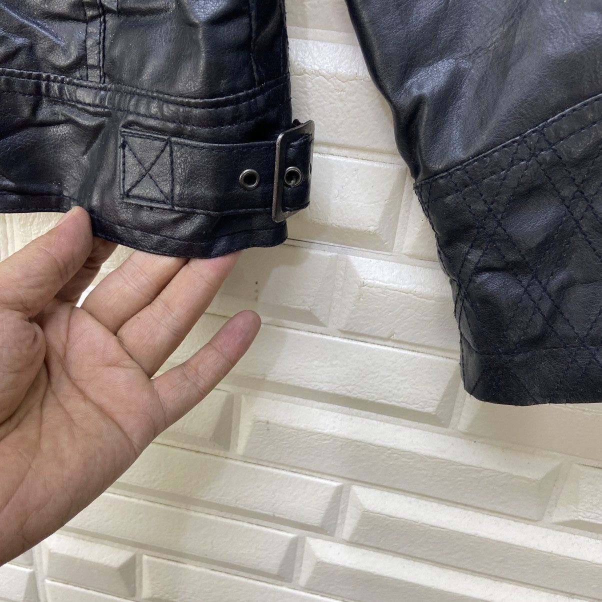semanticdesign Japanese Brand Semantic Design Synthetic Leather BikerJacket Size US S / EU 44-46 / 1 - 11 Thumbnail