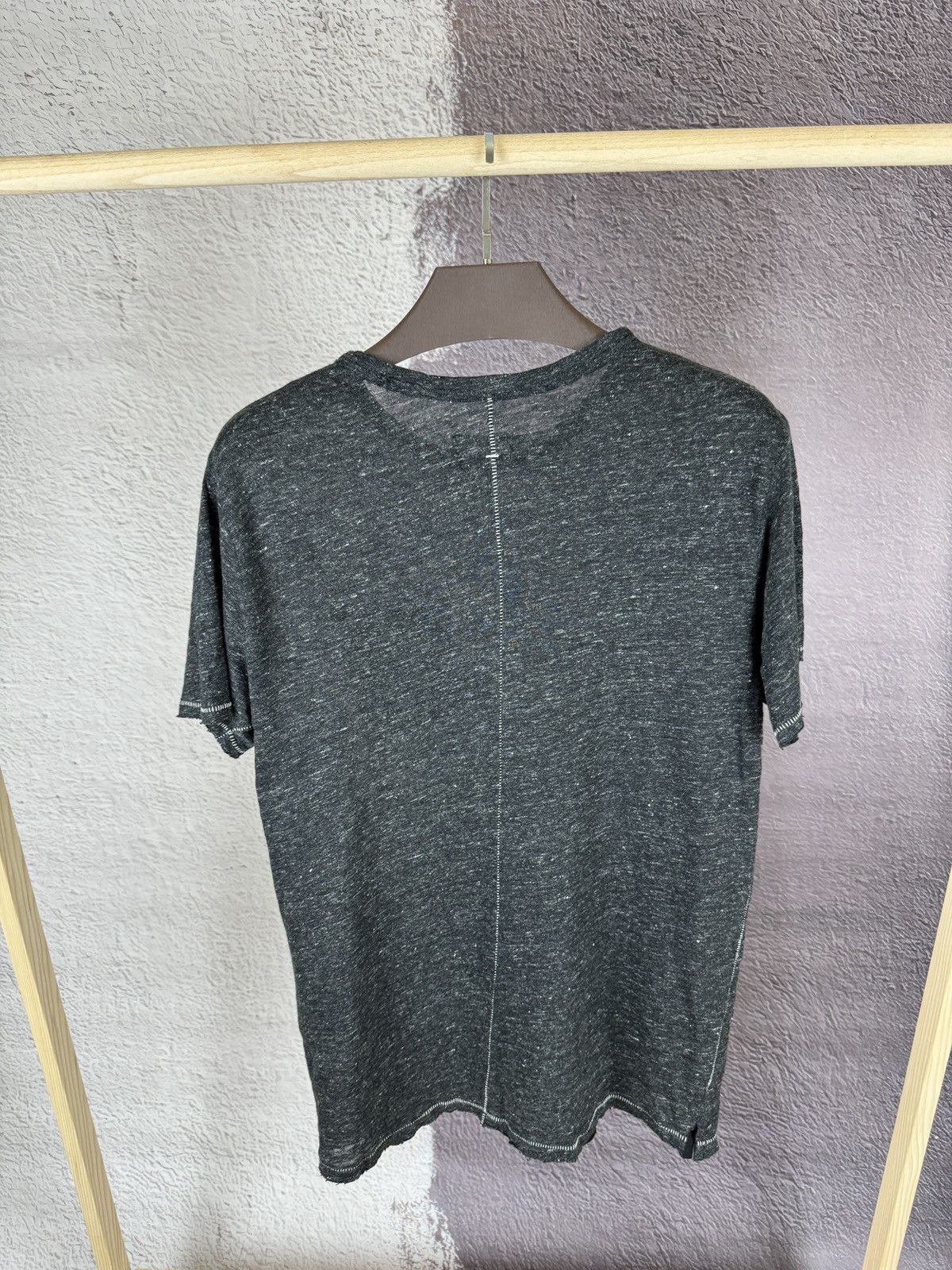 Rag & Bone Rag & Bone grey asymmetric linen ss tee shirt Size US M / EU 48-50 / 2 - 13 Thumbnail