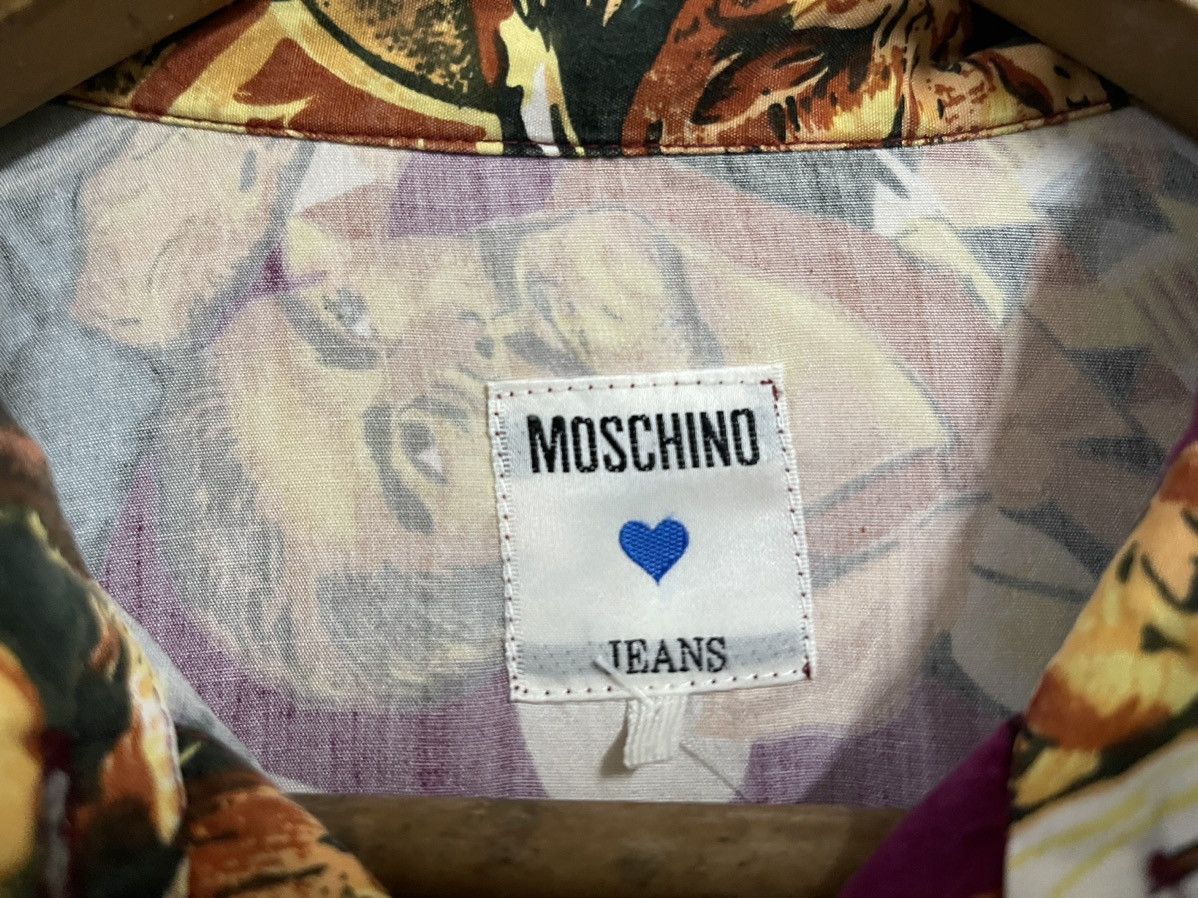 Moschino Vintage Moschino Hawaiian Shirt M Rayon Native Indian Rare Size US M / EU 48-50 / 2 - 2 Thumbnail