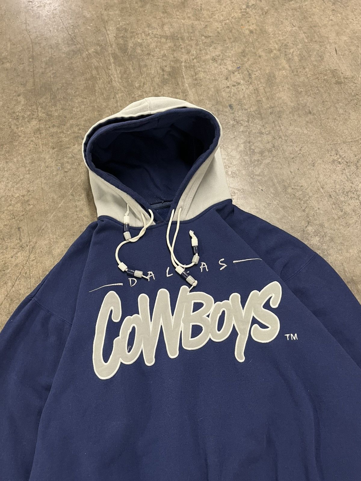 Starter Vintage starter Dallas cowboys double hooded hoodie rare Size US XL / EU 56 / 4 - 7 Thumbnail
