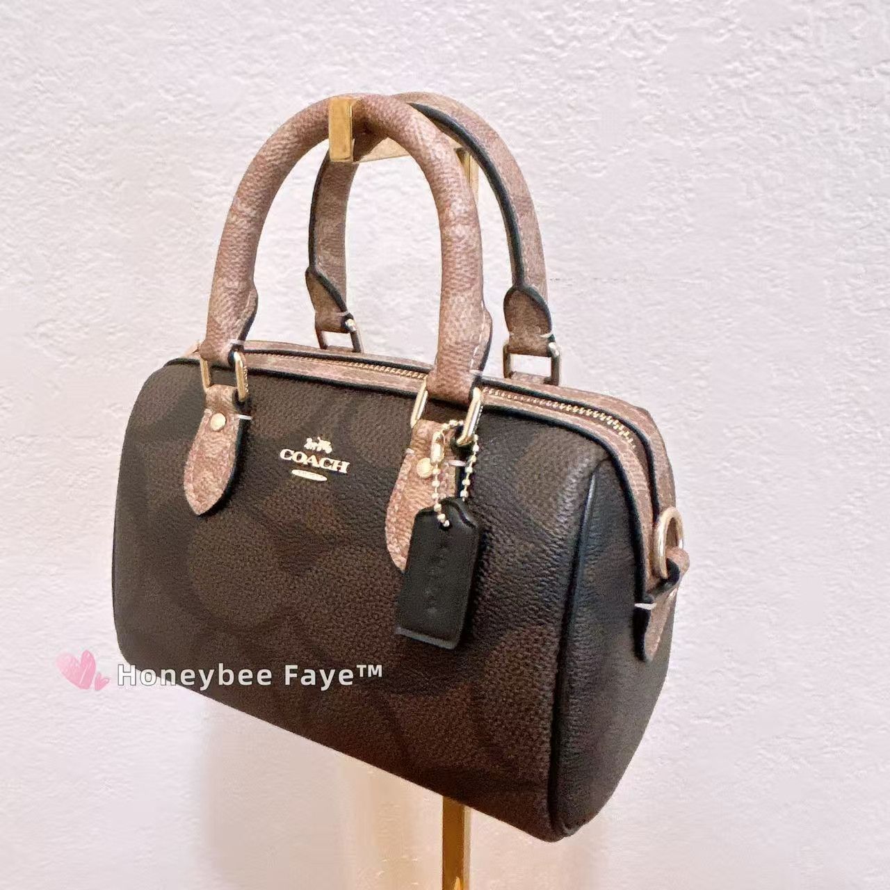 Coach Mini Rowan Crossbody Bag In Blocked Signature Canvas CAB16 Size ONE SIZE - 3 Thumbnail