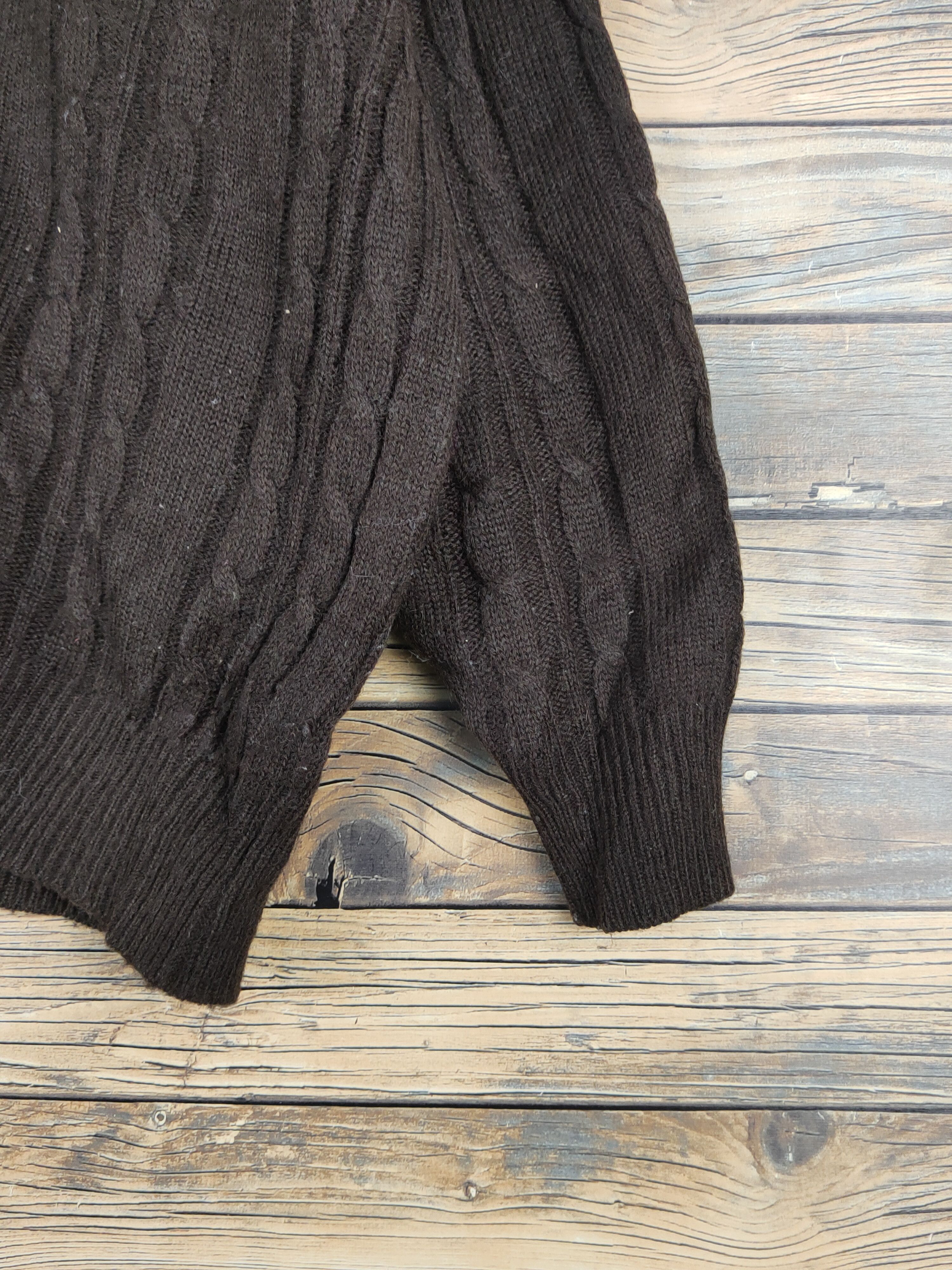 Vintage Japanese Brand Dark Brown knitwear Cardigan #W1352 Size US L / EU 52-54 / 3 - 6 Thumbnail