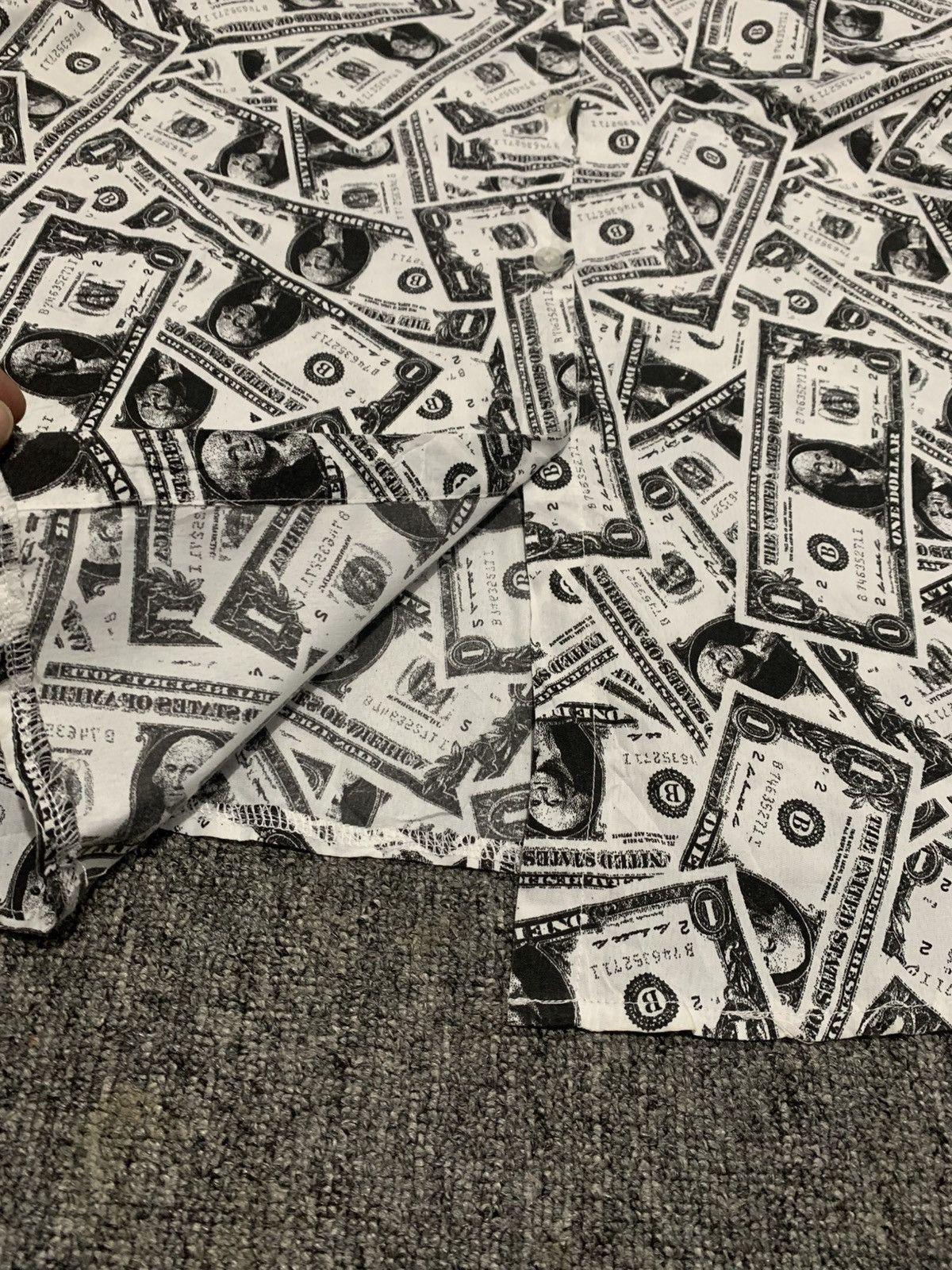 Japanese Brand Park Girl A stack of Dollar Bills Full Print Balloon Shirt Size XL / US 12-14 / IT 48-50 - 4 Thumbnail