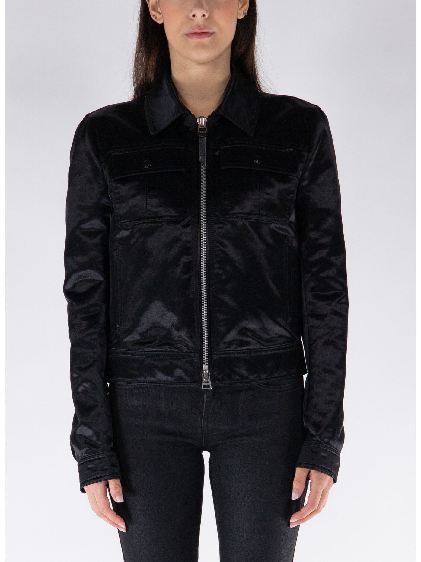 Tom Ford o1w1db10525 CS1237 Full Zip Jacket in Black Size XS / US 0-2 / IT 36-38 - 1 Thumbnail
