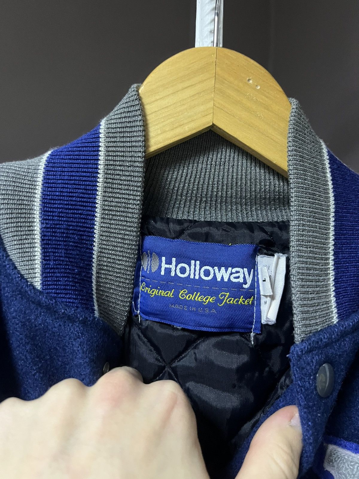 Holloway Vintage Wool Varsity Jacket Holloway USA 70s Size US M / EU 48-50 / 2 - 4 Thumbnail