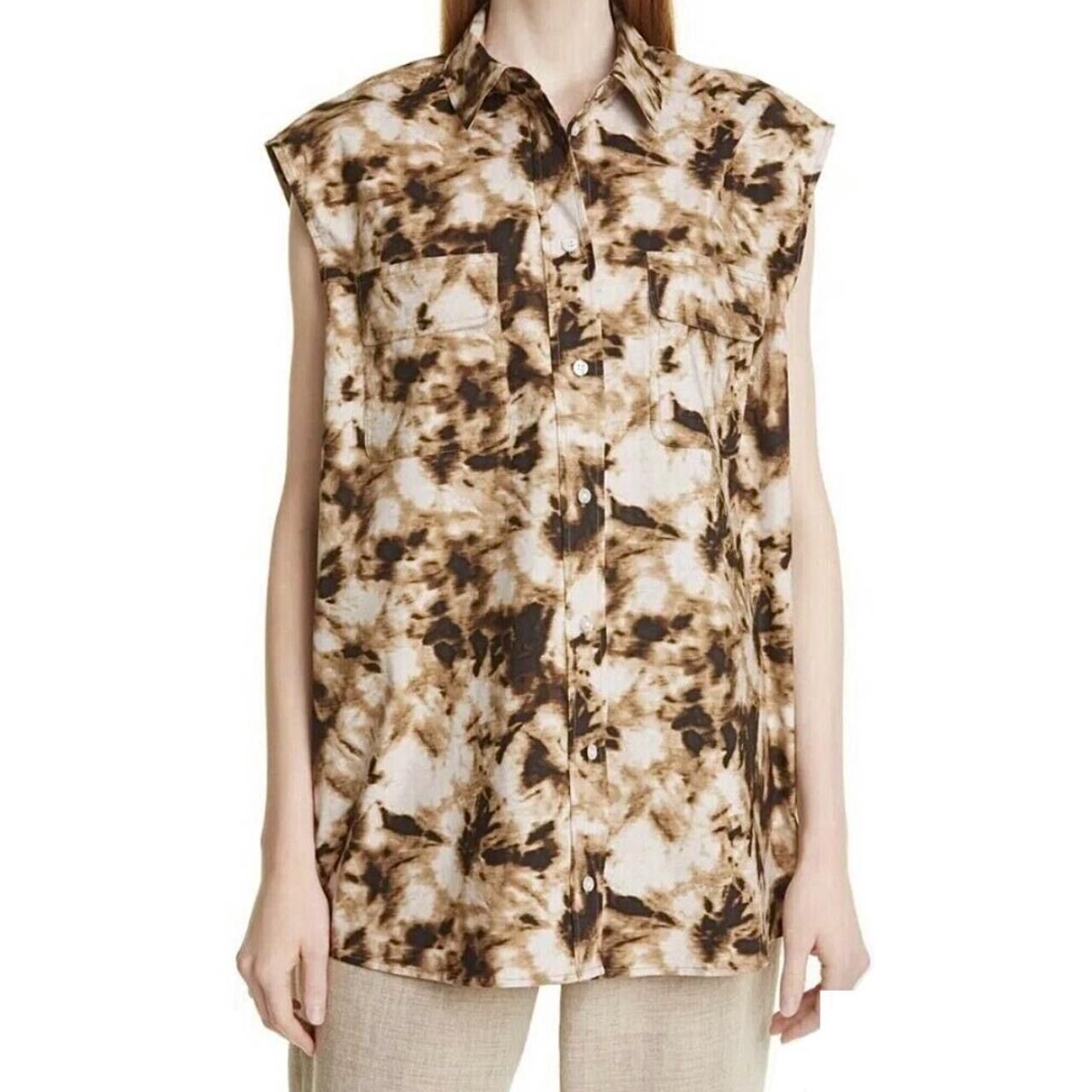 Samsoe Samsoe New SAMSOE SAMSOE Oversized Sleeveless Button Down Shirt Size XXS / US 00 / IT 34 - 1 Thumbnail