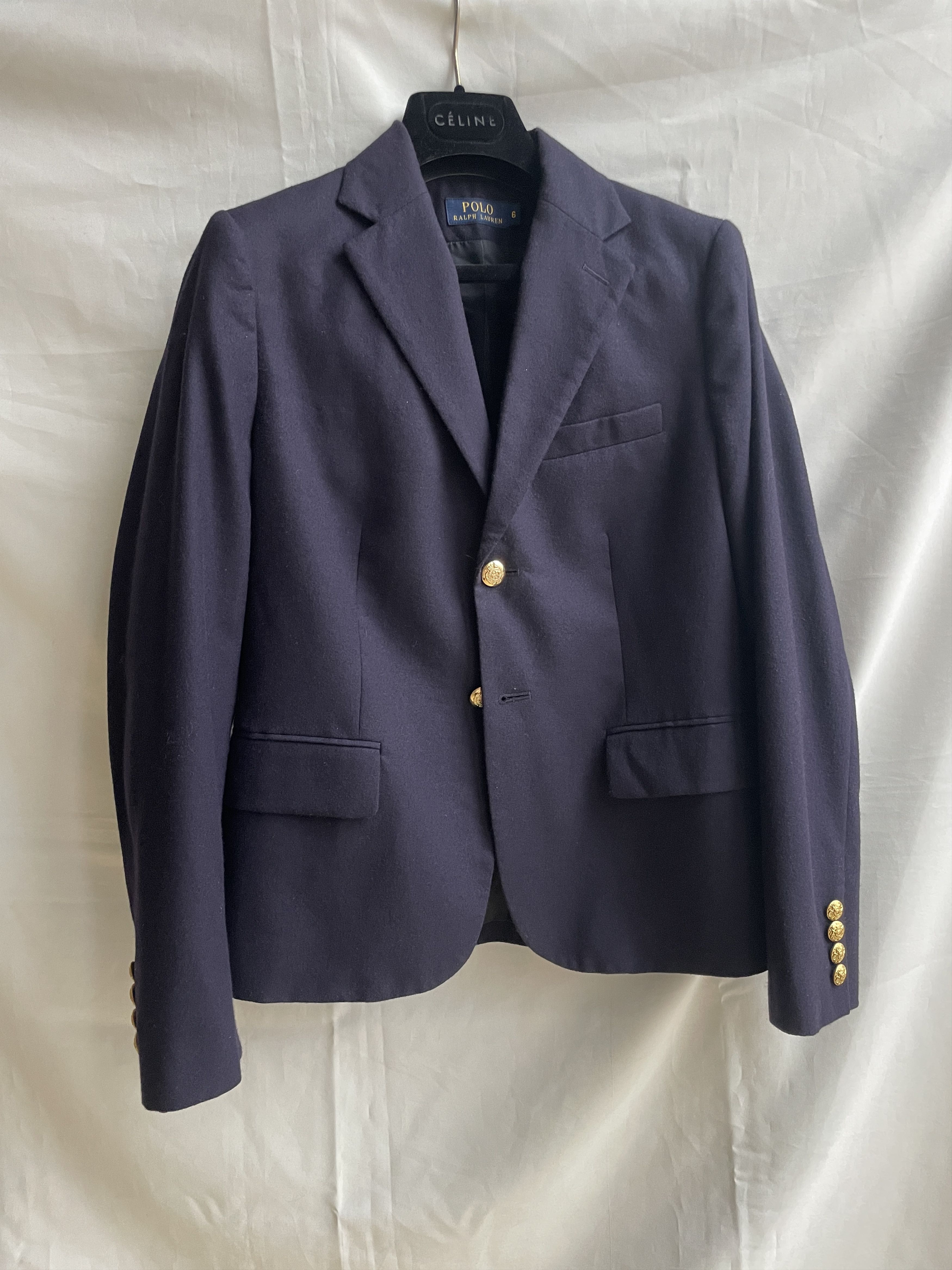 Polo Ralph Lauren Polo Ralph Lauren Womens University Wool Blazer Size 6 Size M / US 6-8 / IT 42-44 - 1 Thumbnail