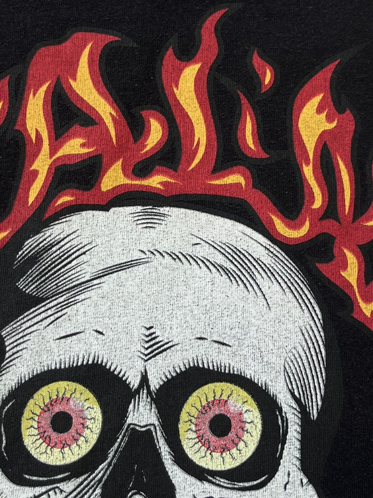 Palm Angels Palm Angels Skull Flame T Shirt Size US S / EU 44-46 / 1 - 6 Thumbnail