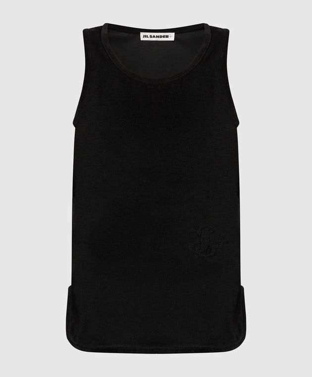 Jil Sander o1w1db10825 Tank Top in Black Size XL / US 12-14 / IT 48-50 - 1 Thumbnail