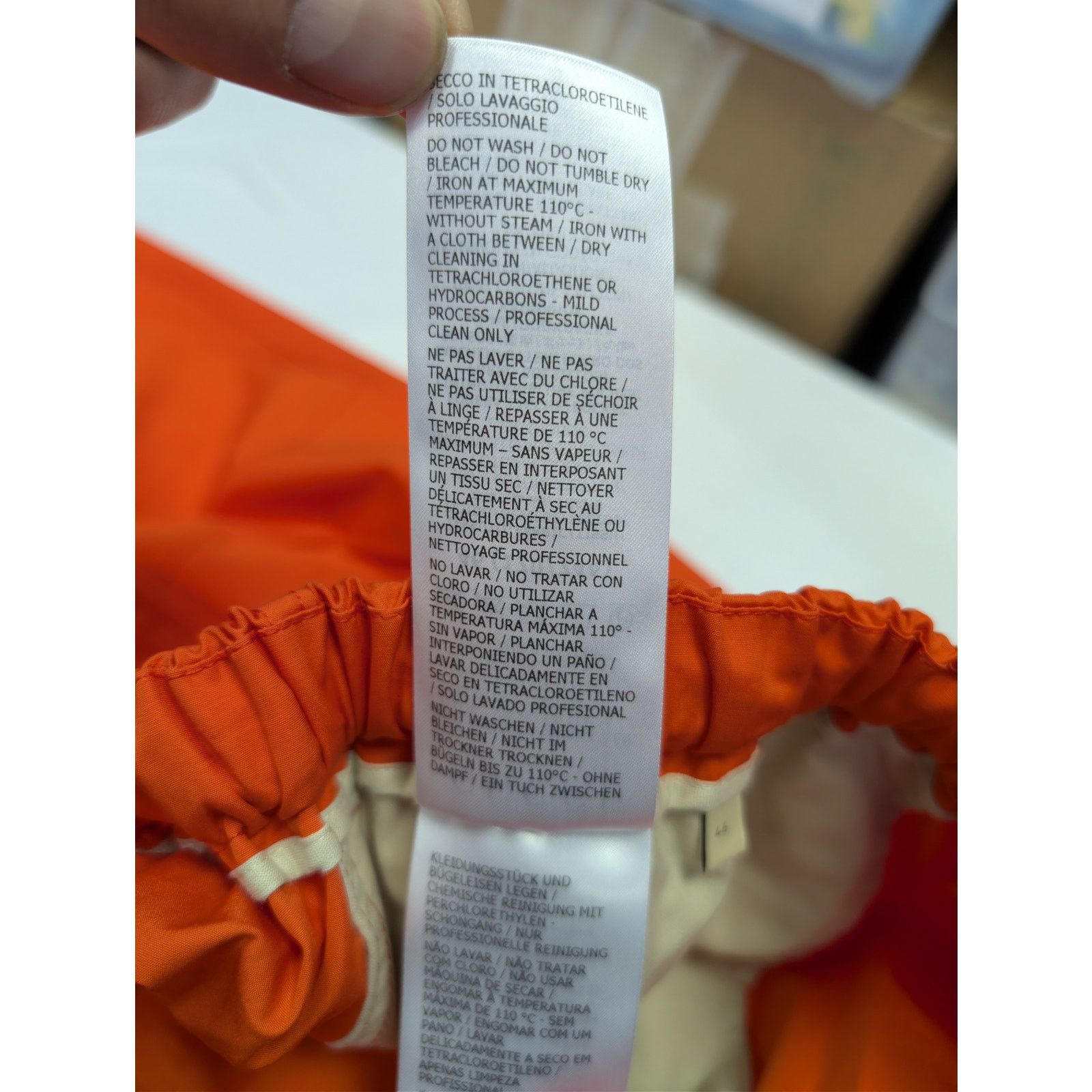 Gucci o1rshd1 Drawstring Nylon Pants Sweatpants trousers in Orange Size US 30 / EU 46 - 17 Thumbnail