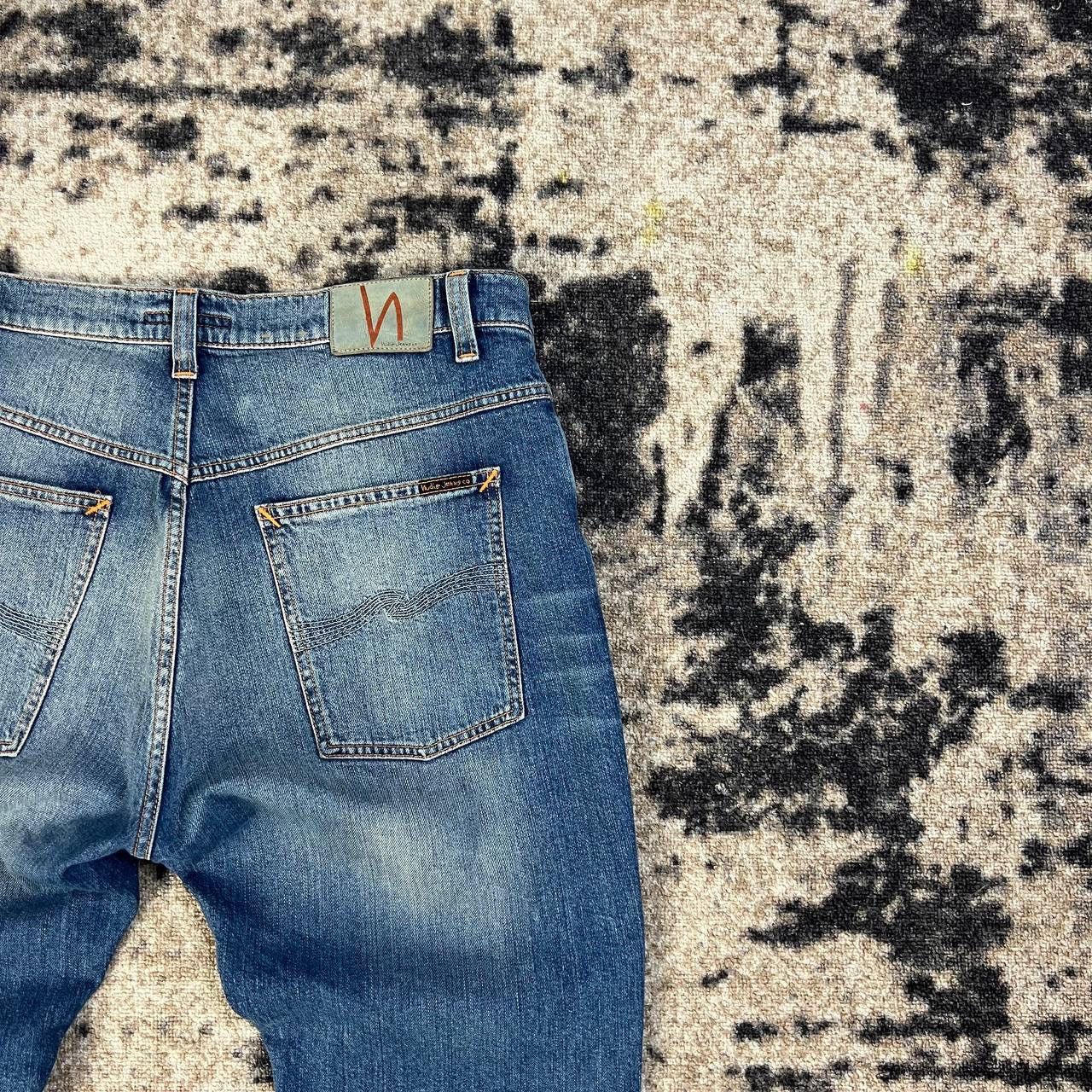 Nudie Jeans Nudie Jeans Vintage Baggy Blue Denim Jeans Size US 33 - 3 Thumbnail