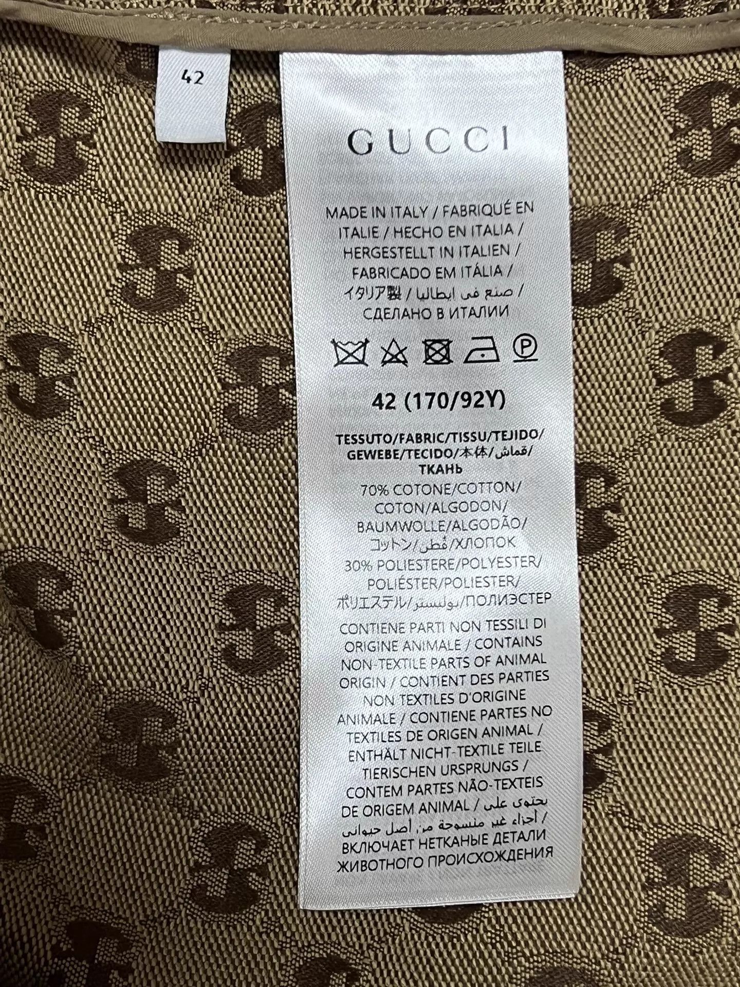 Gucci Gucci 42 EU GG Monogram Long-Sleeve Shirt Mint Size M / US 6-8 / IT 42-44 - 7 Thumbnail