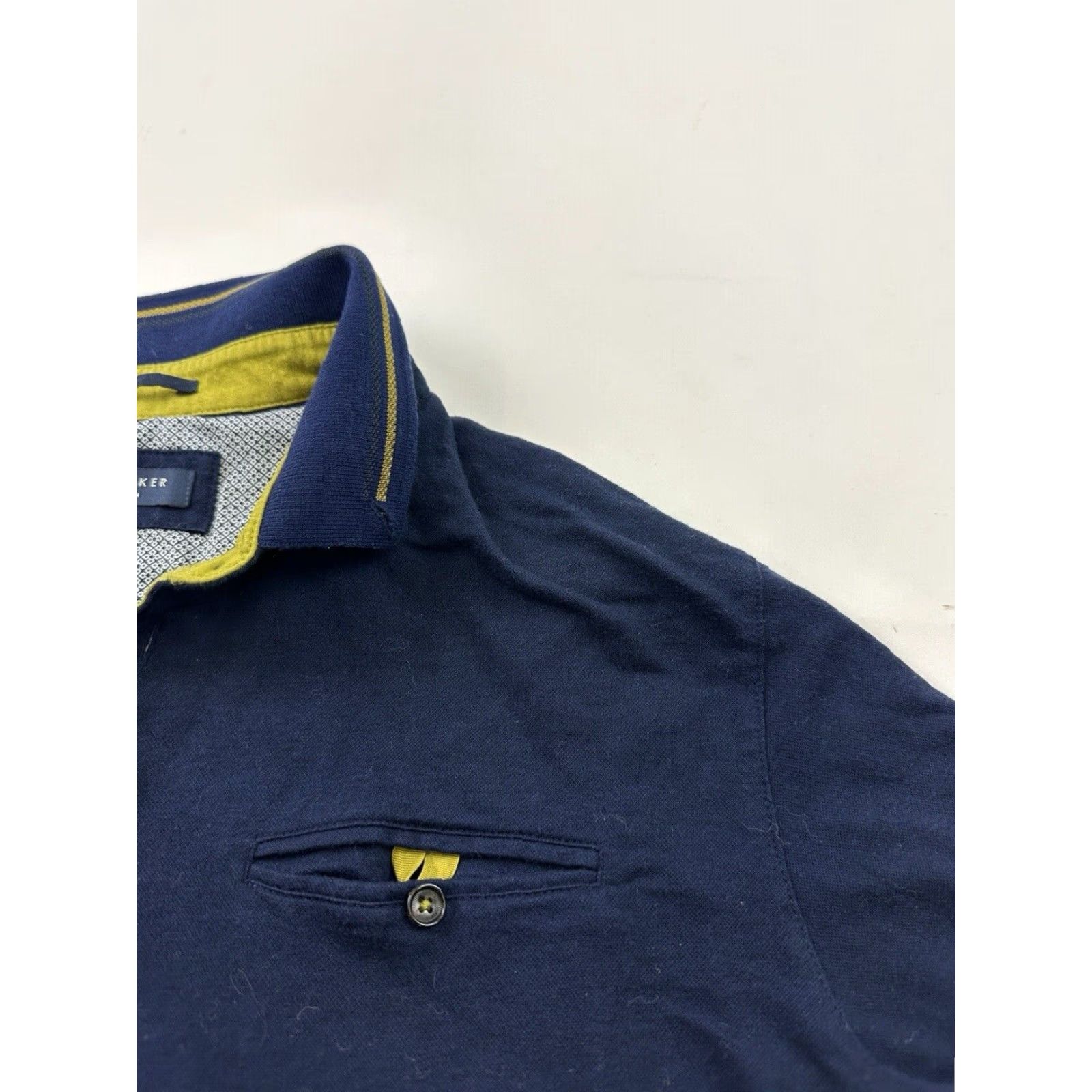 Ted Baker TED BAKER Polo Shirt Mens 2XL Slim Fit Long Sleeve Blue London Shirt Size US S / EU 44-46 / 1 - 3 Thumbnail