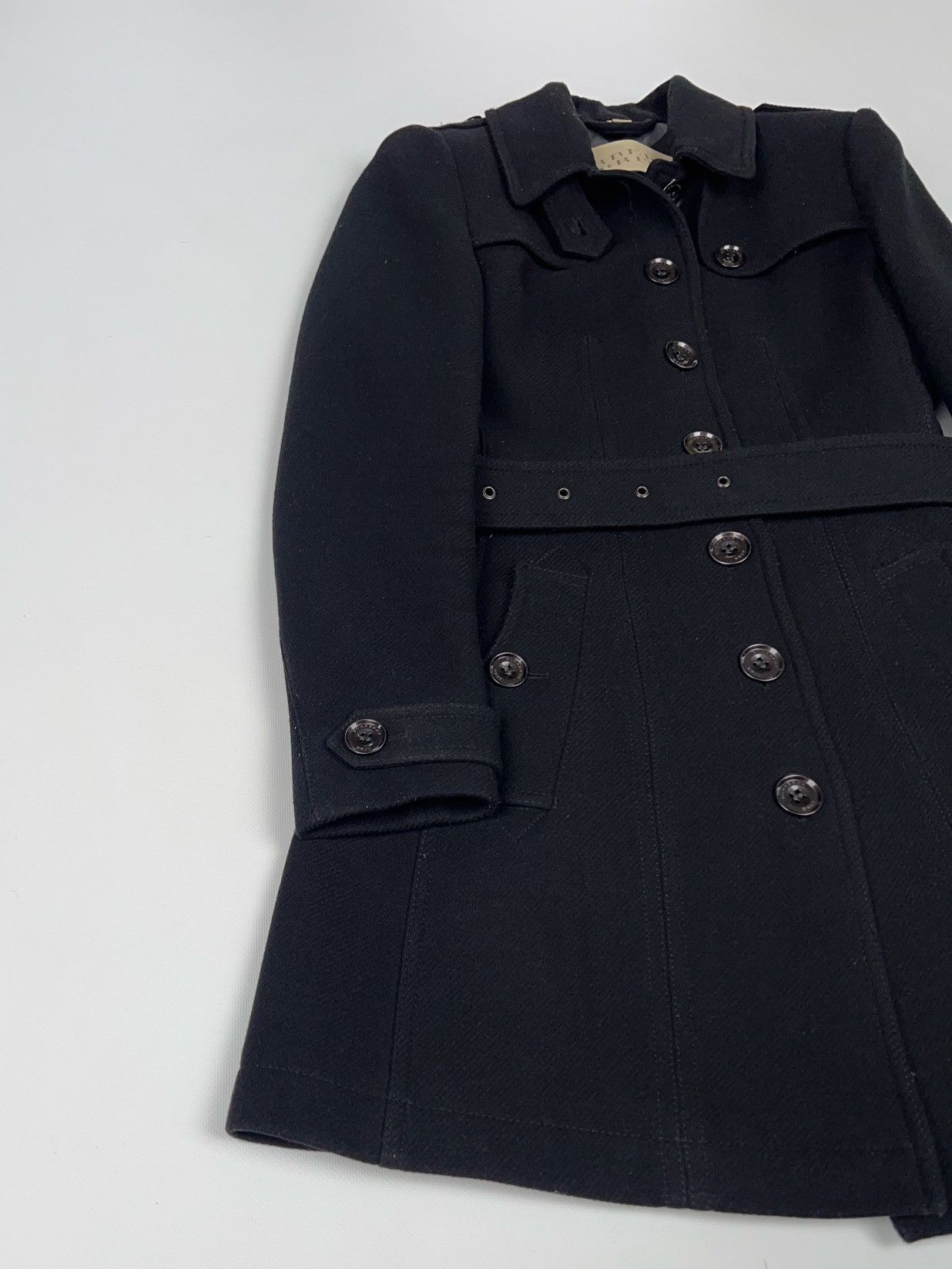 Burberry Burberry Brit Belted Wool Cashmere Coat Jacket Size XS / US 0-2 / IT 36-38 - 3 Thumbnail