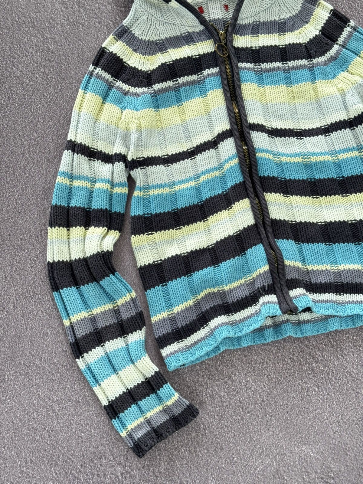 Japanese Brand Japanese Brand Y2K Knitting Zip-Up Hoodie Size M / US 6-8 / IT 42-44 - 7 Thumbnail