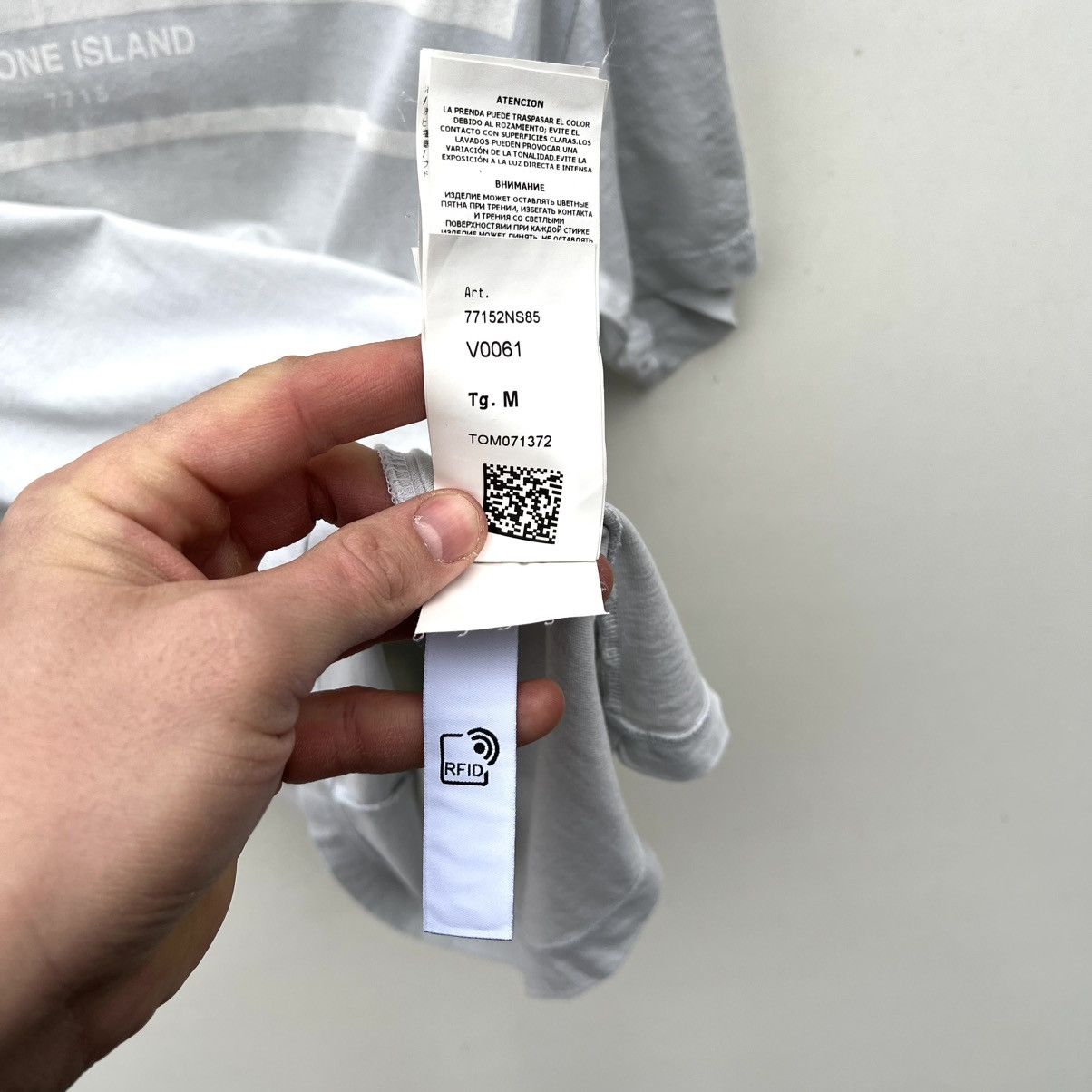 Stone Island STONE ISLAND 2022 GREY GRAPHIC TEE t shirt Size US M / EU 48-50 / 2 - 11 Thumbnail