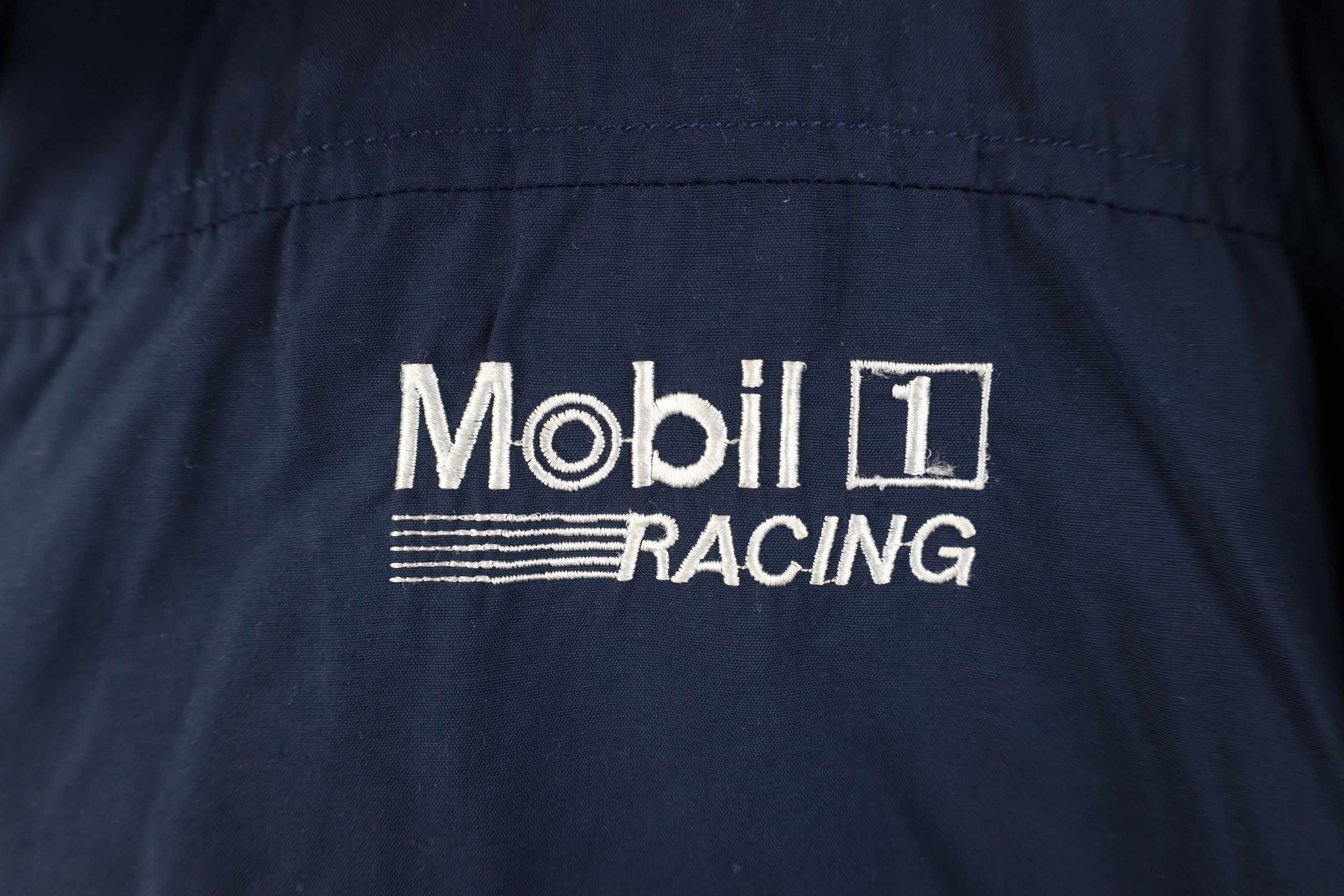 Vintage Vintage 90s Mobil 1 Racing Windbreaker Bomber Jacket USA Size US XXL / EU 58 / 5 - 4 Thumbnail