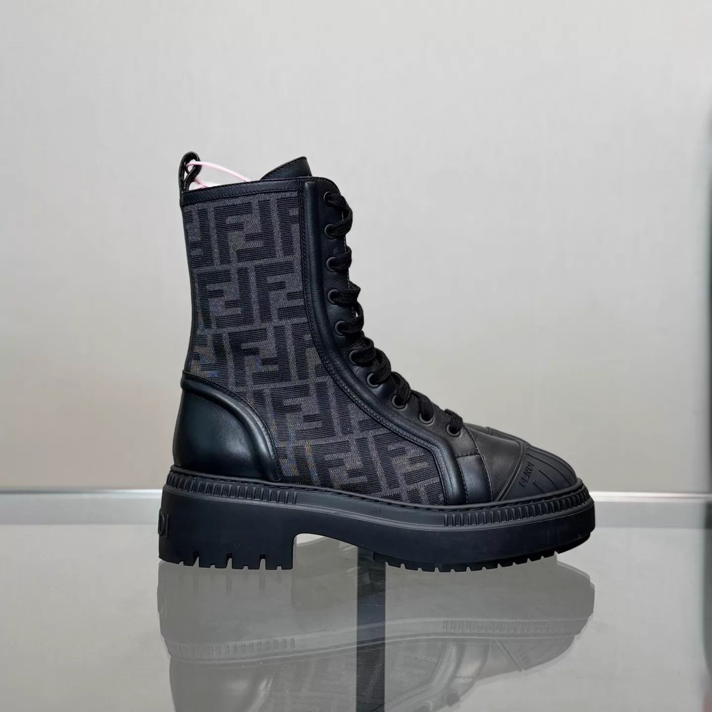 Fendi Fendi FF Monogram AOP Zipper Martin Boots 39 Size US 8.5 / IT 38.5 - 3 Thumbnail