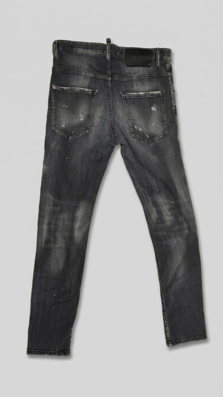 Dsquared2 Dsquared2 - Black Distressed Slim Fit Skater Jeans Size US 30 / EU 46 - 2 Thumbnail