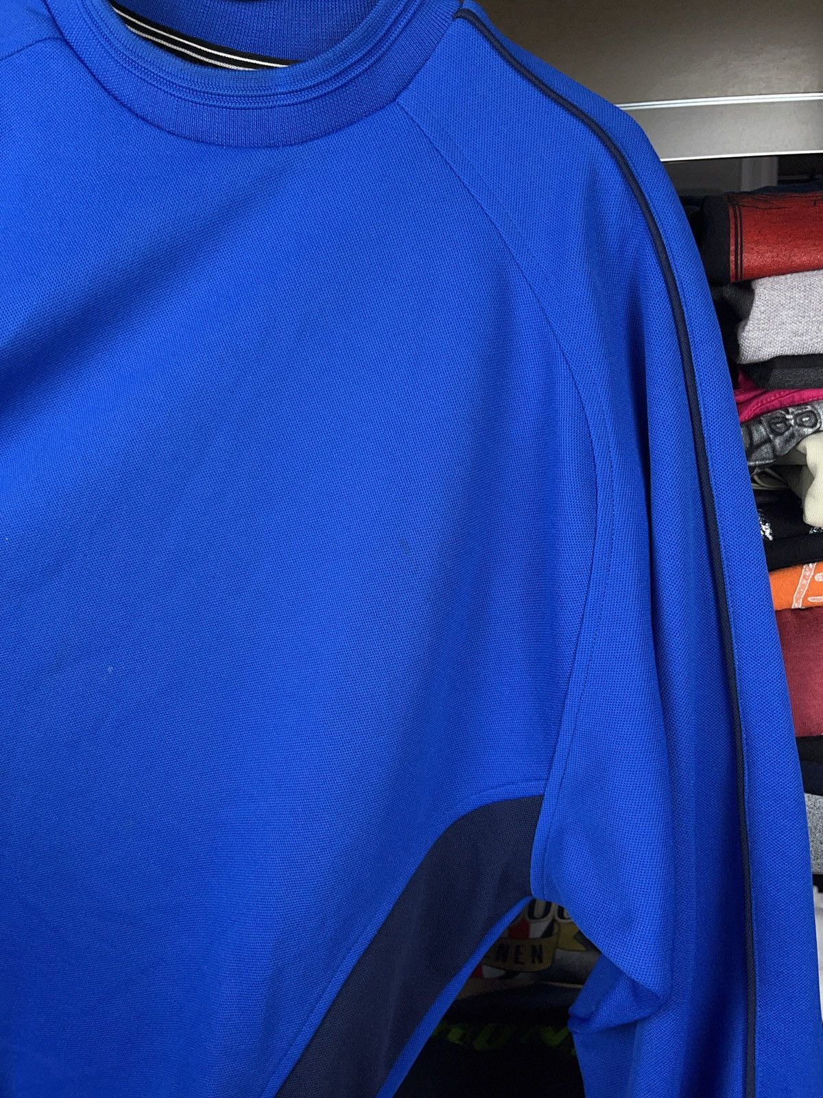 Nike × Vintage Vintage Nike team 1990s royal blue small swoosh sweatshirt Size US M / EU 48-50 / 2 - 2 Thumbnail