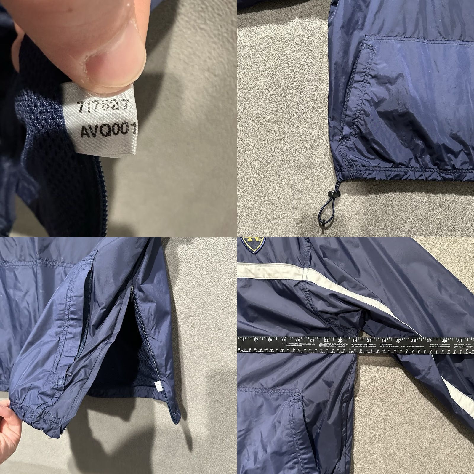 Adidas VINTAGE Notre Dame Jacket Mens Medium Blue Quarter Zip Windbreaker Adidas 90s Fighting Irish Size US M / EU 48-50 / 2 - 8 Thumbnail