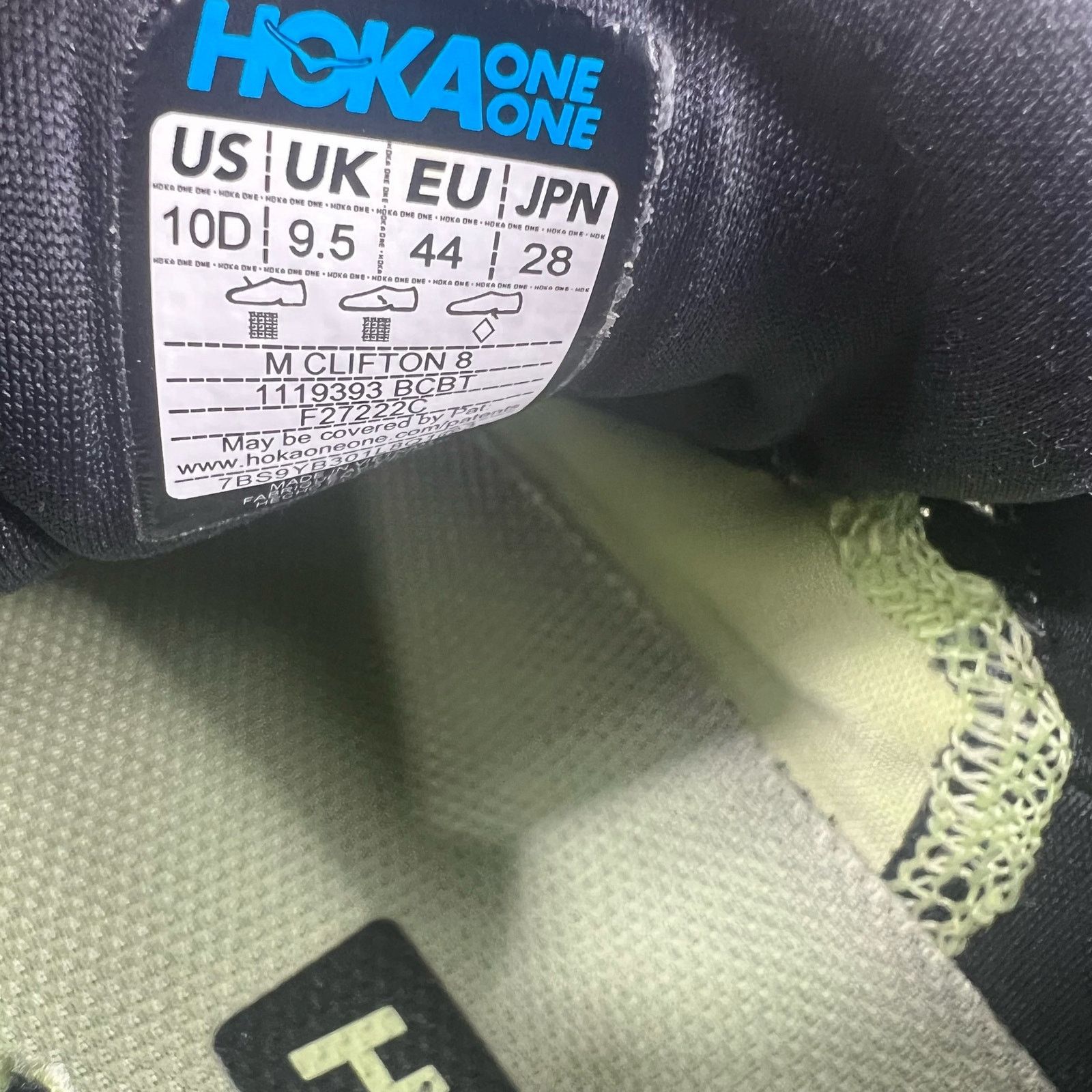 Hoka Hoka one one Clifton 8 Mens 10 blue Size US 10 / EU 43 - 8 Thumbnail
