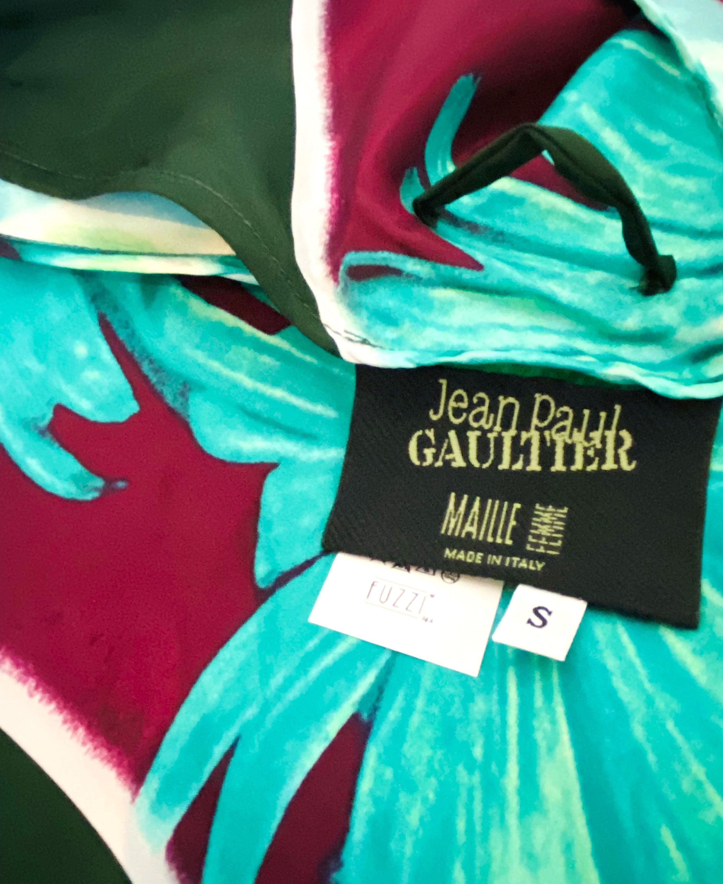 Jean Paul Gaultier Jean Paul Gaultier Floral Poison Green Maxi Skirt Size 27" / US 4 / IT 40 - 10 Thumbnail
