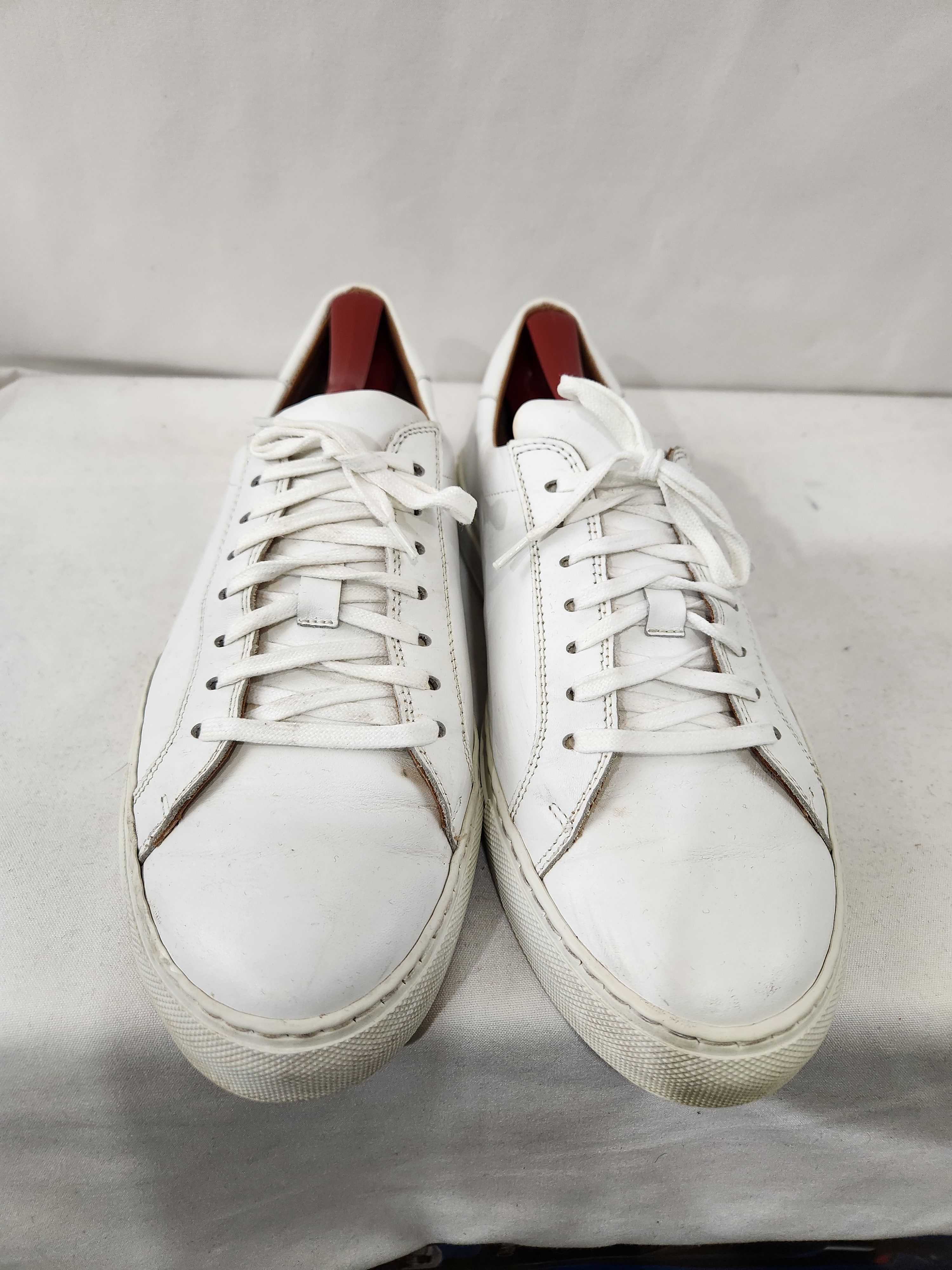 gravitypope White Leather Low Top Tennis Sneaker Made in Italy sz 41 EU Size US 8 / EU 41 - 7 Thumbnail