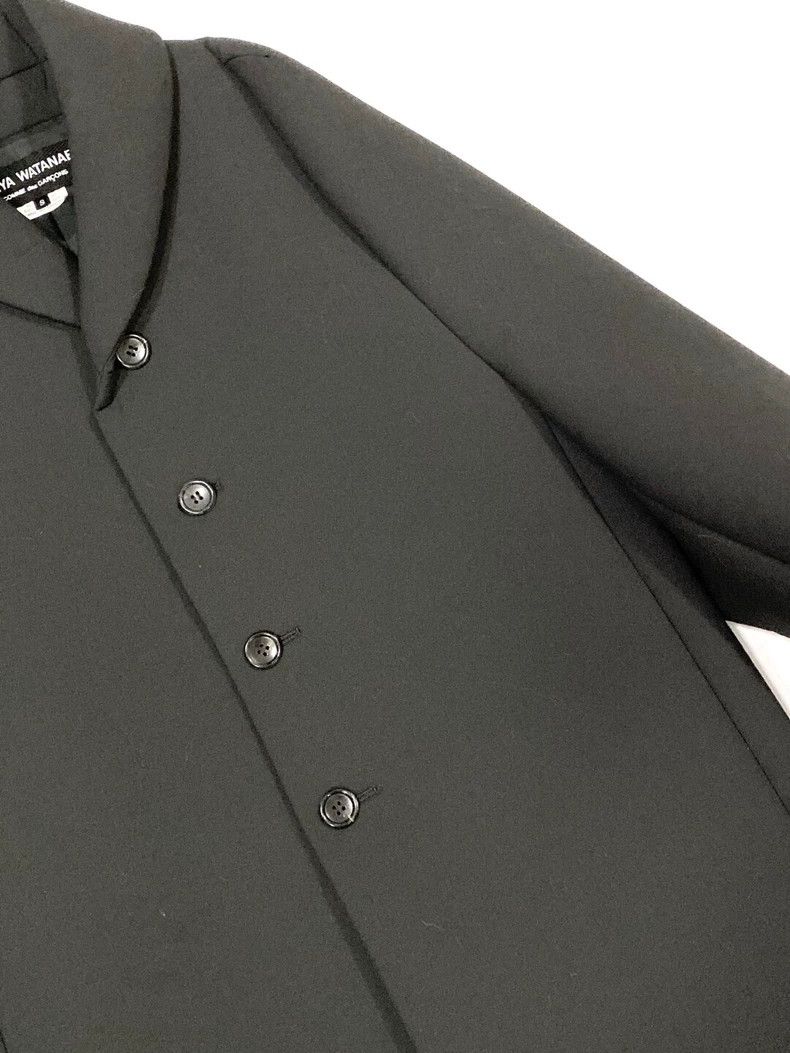 Comme des Garcons Comme Des Garcons Black silhouette space cotton overcoat Size S / US 4 / IT 40 - 3 Thumbnail