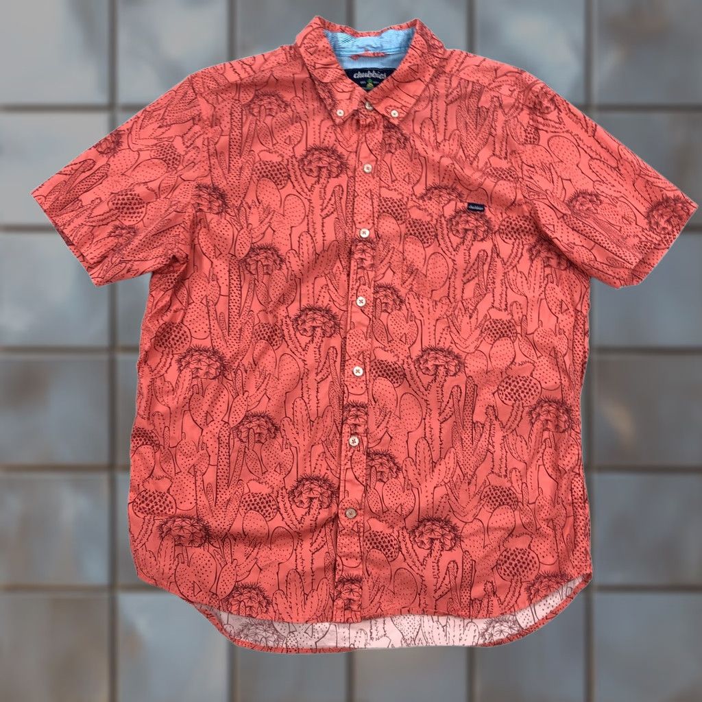 Chubbies Chubbies Shirt Mens Large Cactus Print Short Sleeve Button Up Size US L / EU 52-54 / 3 - 1 Thumbnail