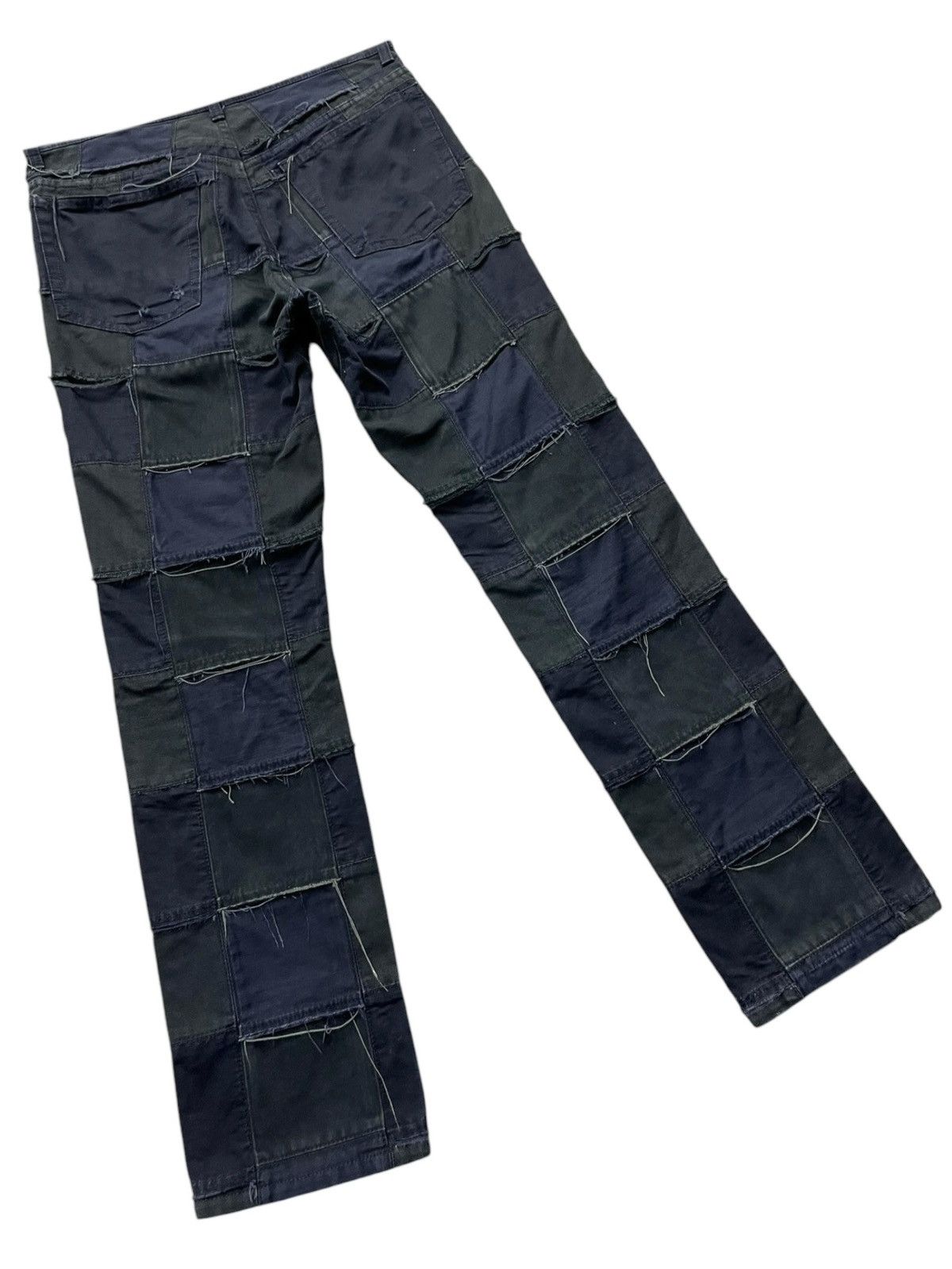 Comme des Garcons JUNYA WATANABE MANxCOMME DES GARCONS Fringe Patchwork Denim Size 28" / US 6 / IT 42 - 4 Thumbnail