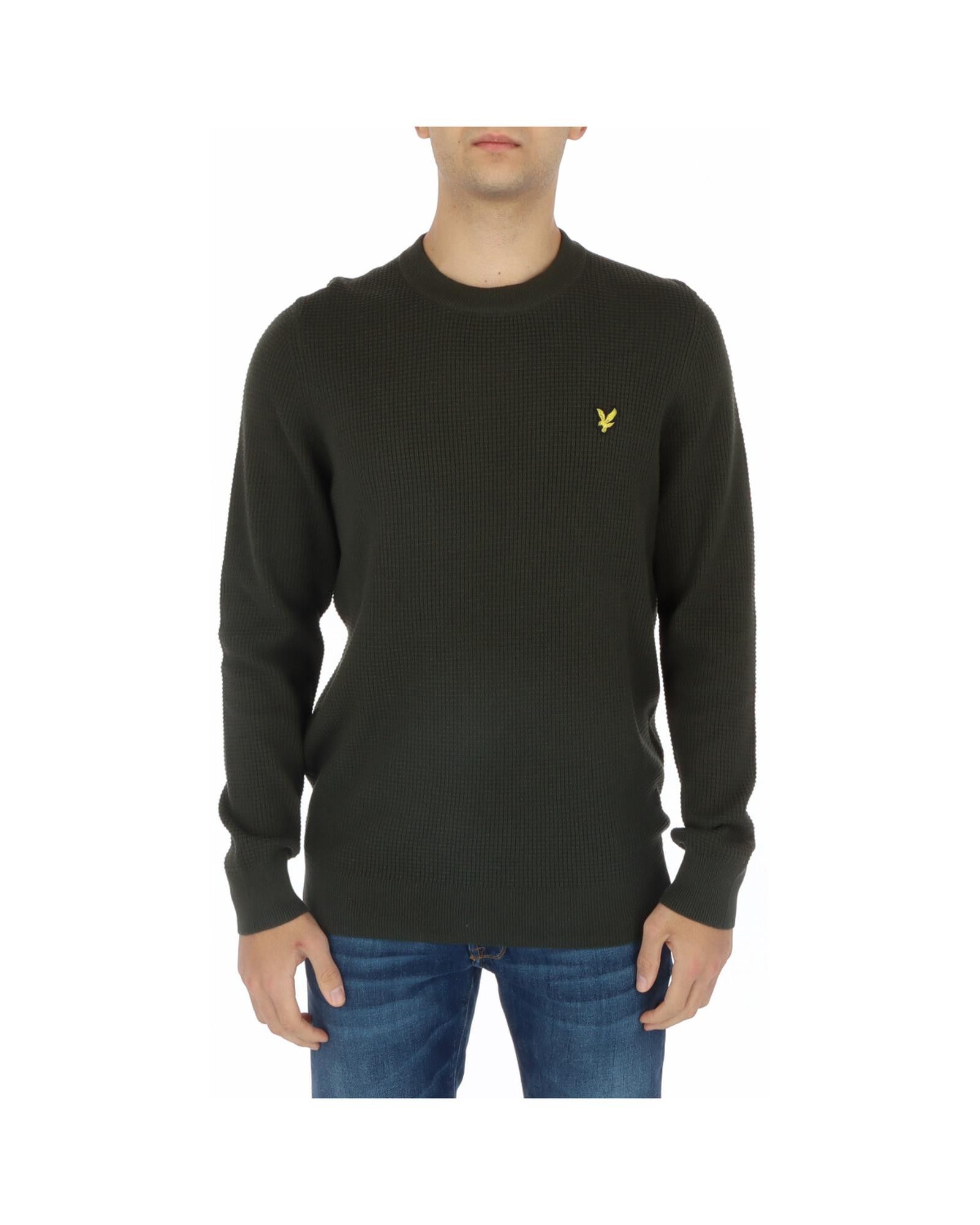 image of Lyle Scott Textured Knit Sweater in Green, Men's (Size XL)