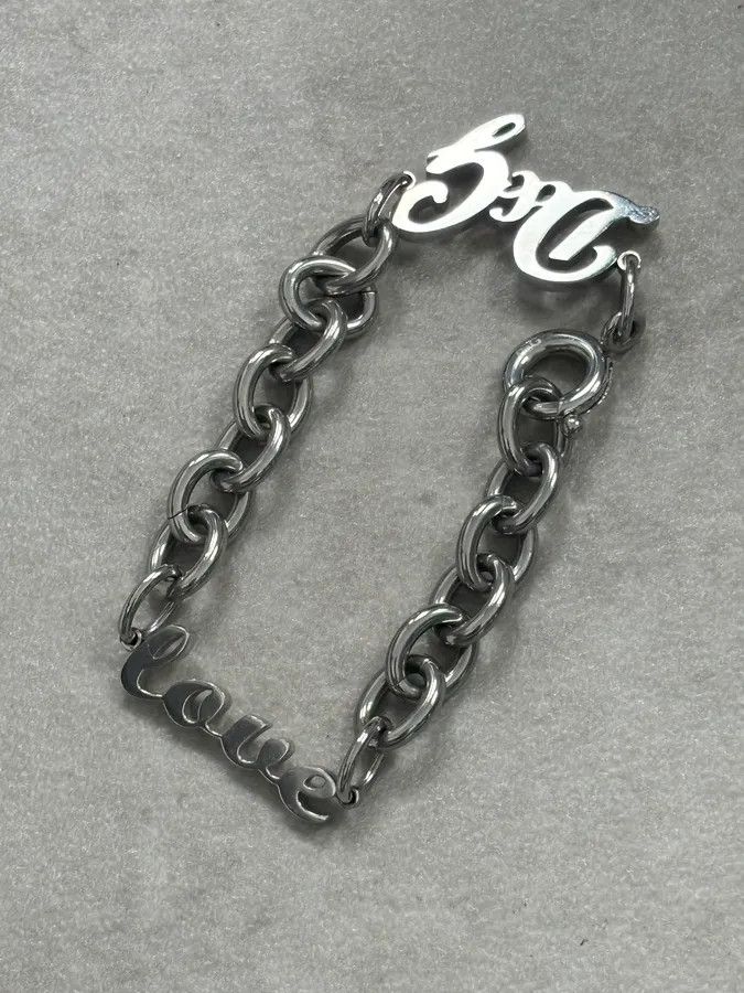 Dolce & Gabbana AW2005 Dolce & Gabbana Silver Metal Chain Logo Bracelet Size ONE SIZE - 7 Thumbnail