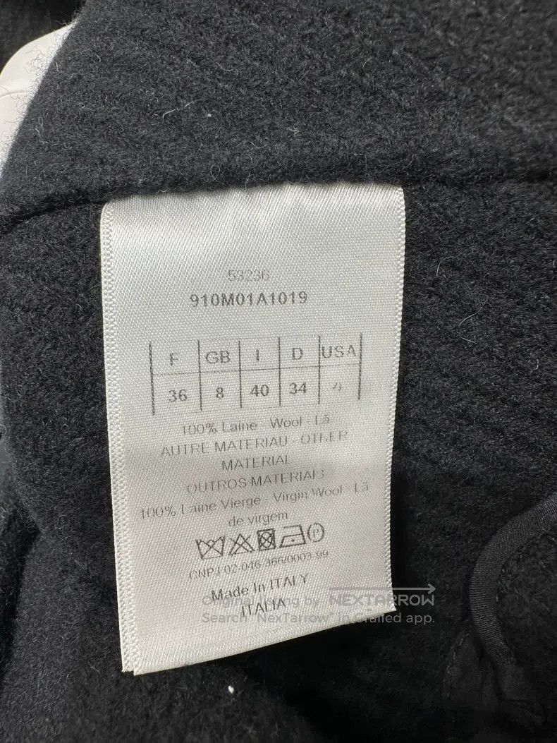 Dior Dior Black woollen coat Size XS / US 0-2 / IT 36-38 - 4 Thumbnail