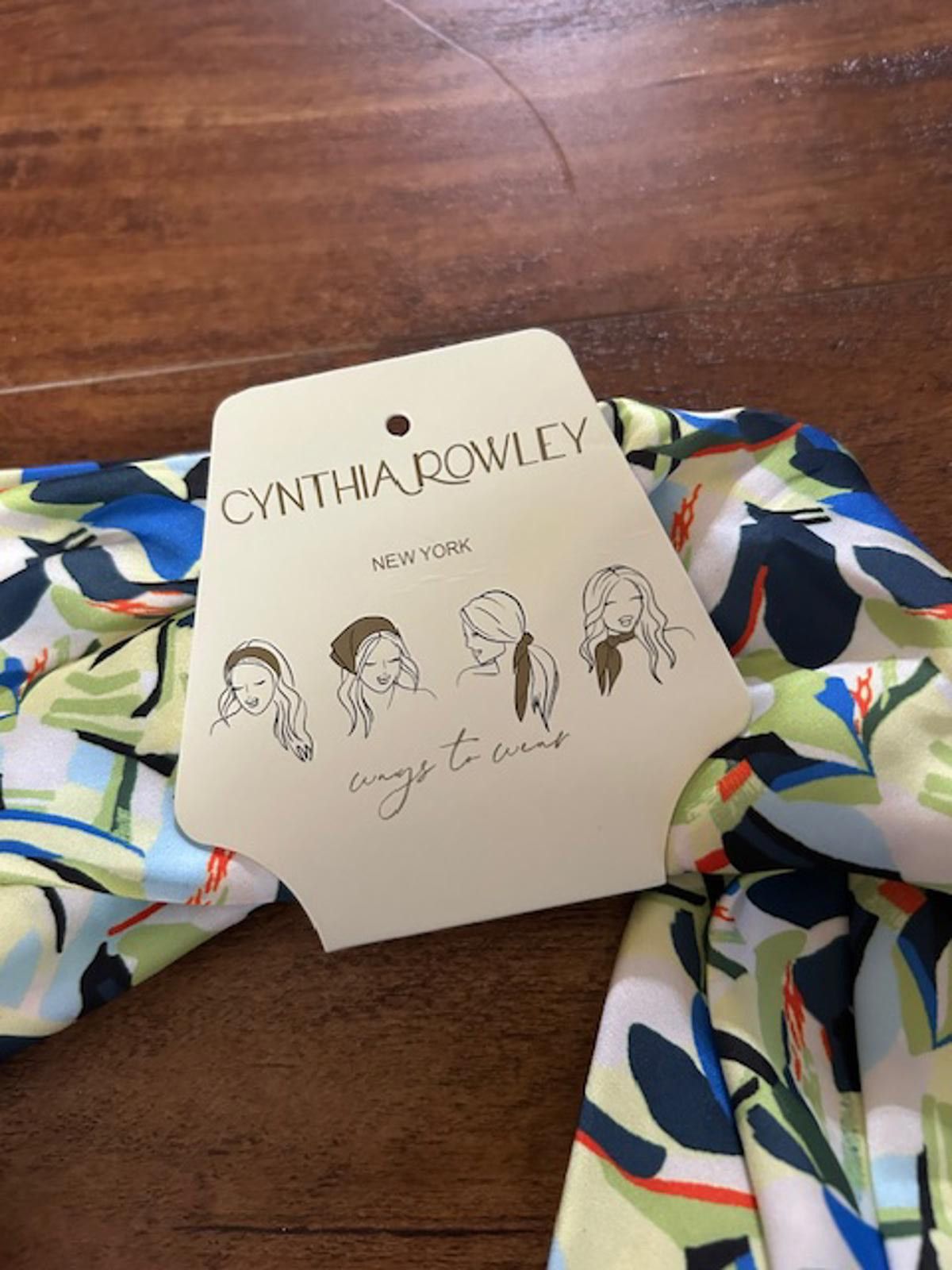 Other Cynthia Rowley Floral Patterned Headband Scarf Size ONE SIZE - 2 Thumbnail