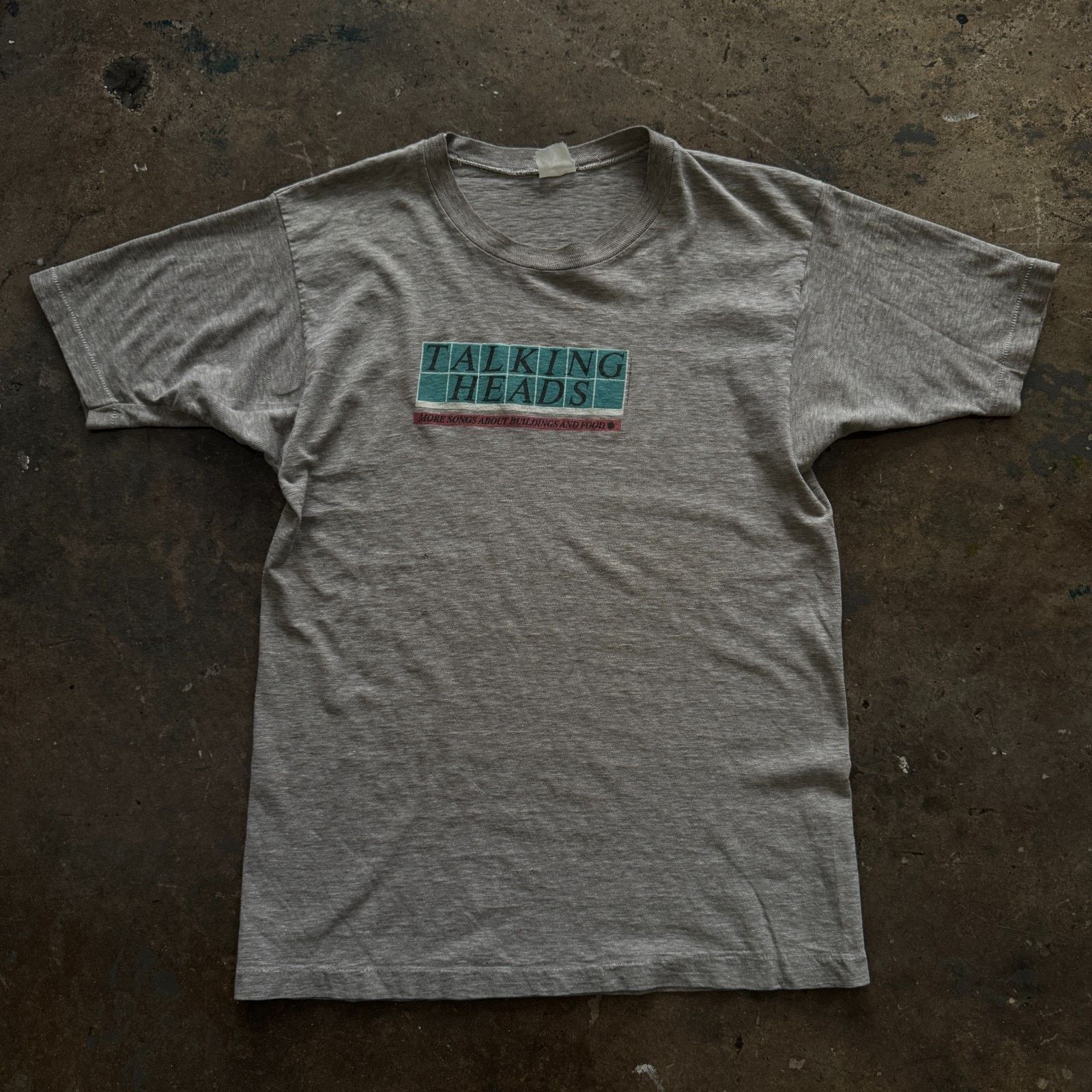 Vintage Vintage 1970s Talking Heads More Songs Buildings Food Shirt Size US M / EU 48-50 / 2 - 1 Thumbnail