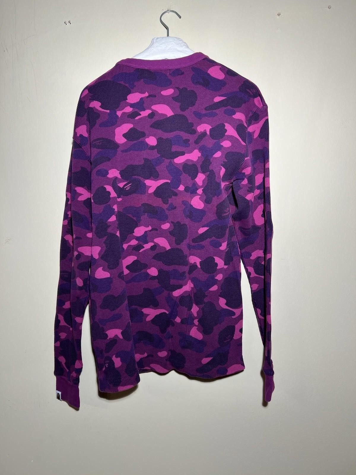 Bape Pre-Owned Bape Purple Camo Thermal Longsleeve XL Size US XL / EU 56 / 4 - 3 Thumbnail