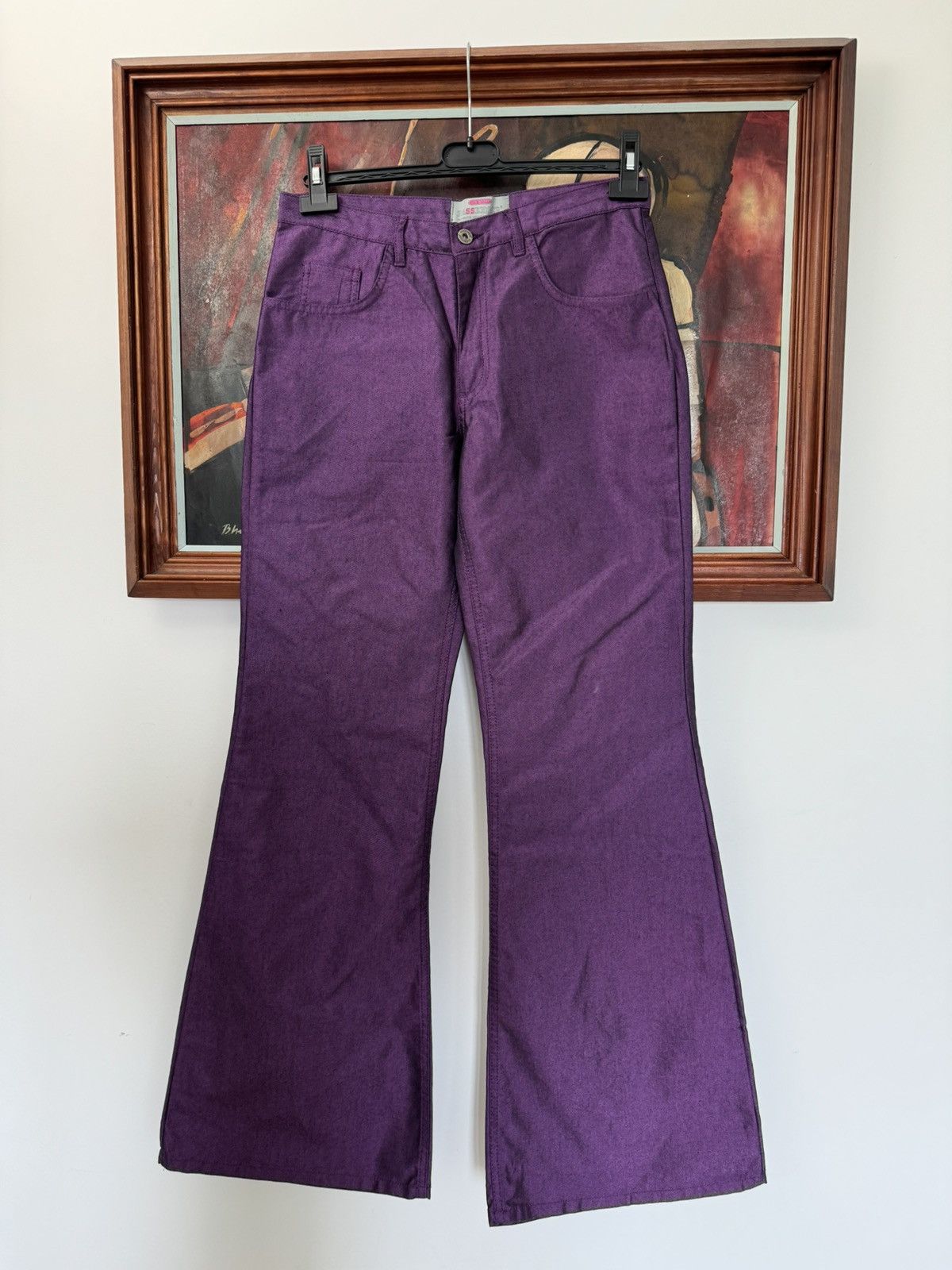 Vintage Rare Y2K Comycom Cyber Flaired Rave Hippie Pants Vintage Size US 31 - 1 Thumbnail