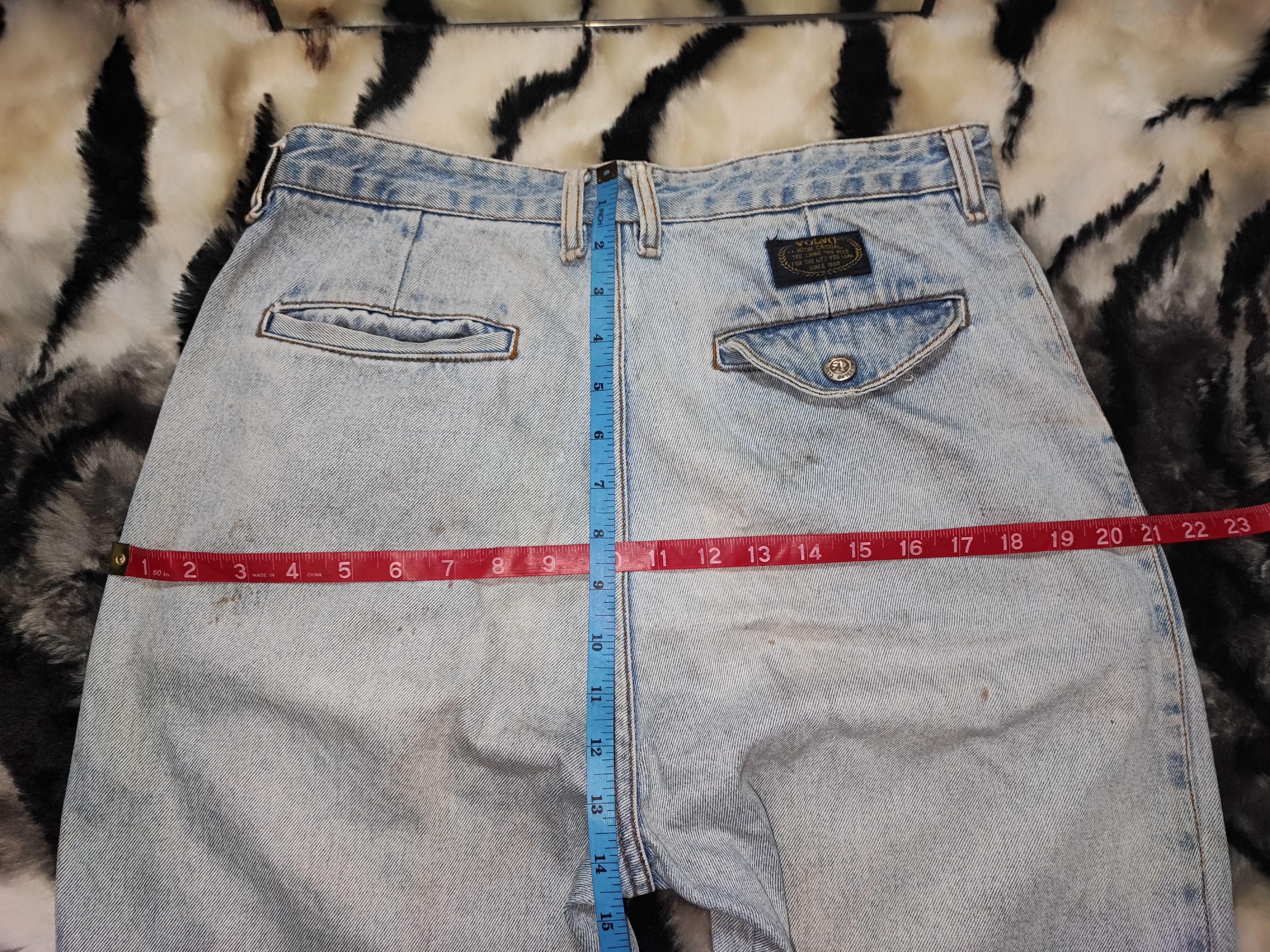 Vintage Volvo vintage y2k grunge faded blue skater baggy jeans Size US 30 / EU 46 - 16 Thumbnail