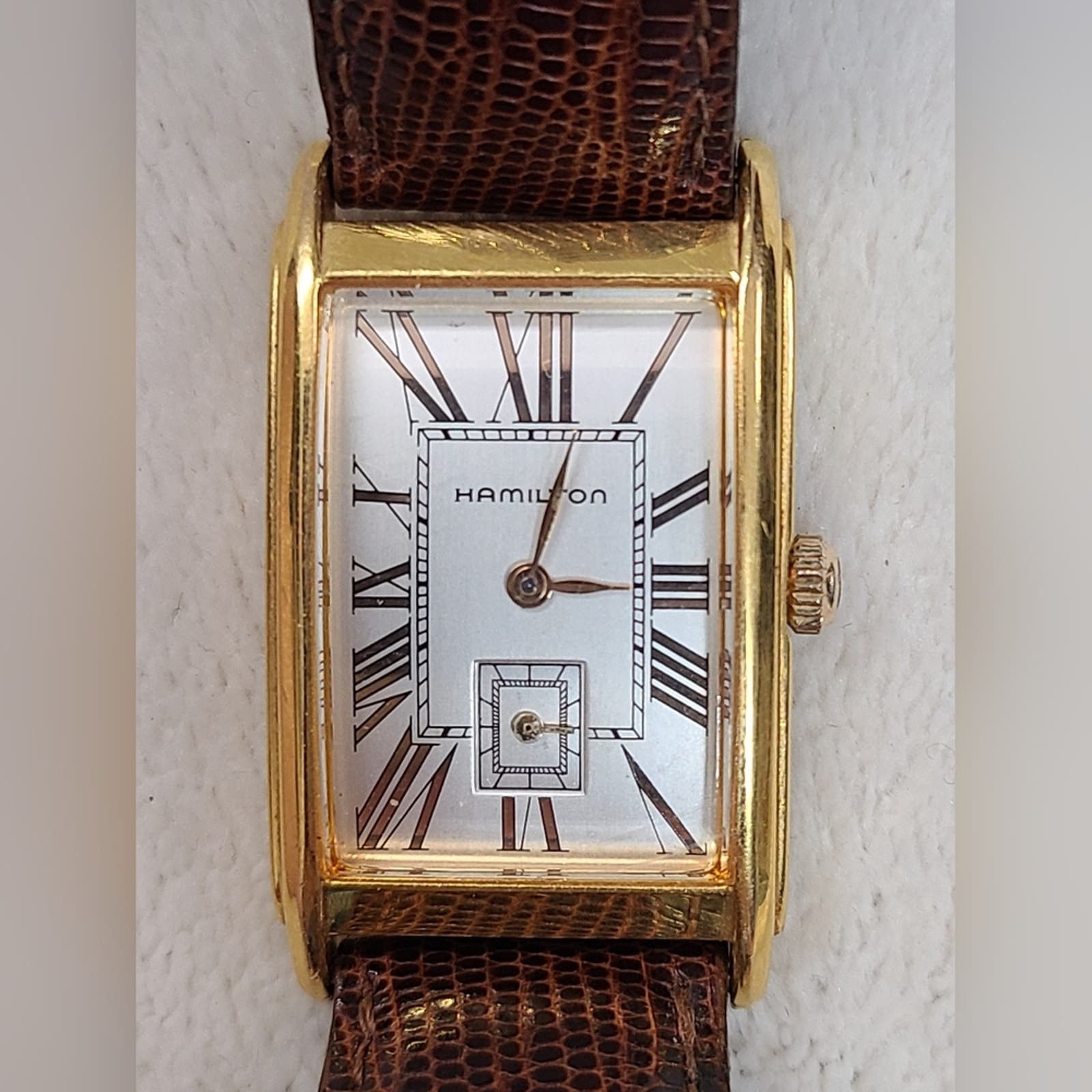 image of Hamilton Women's Ardmore Registered Edition Gold Tone Watch