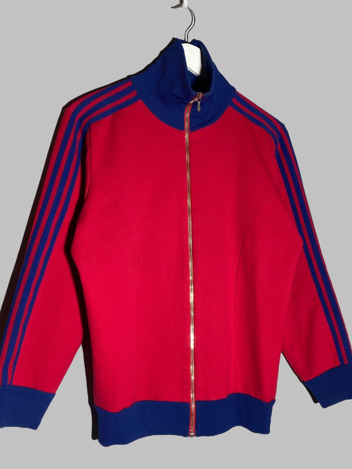 Vintage Vintage 60s 70s Adidas Track Jacket Red Made in West Germany Size US M / EU 48-50 / 2 - 4 Thumbnail