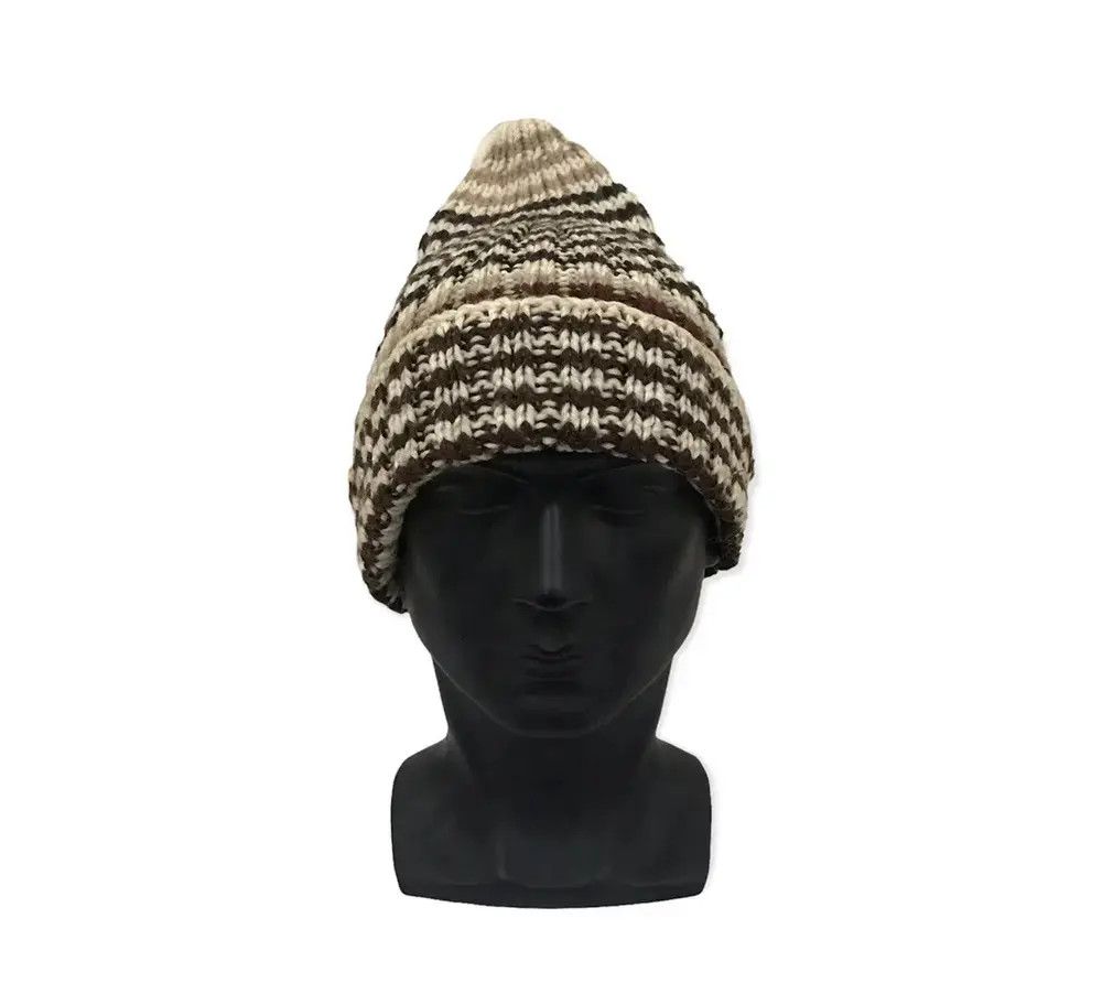Japanese Brand Japanese Brand Stripe Design Beanie Hat Size ONE SIZE - 2 Thumbnail