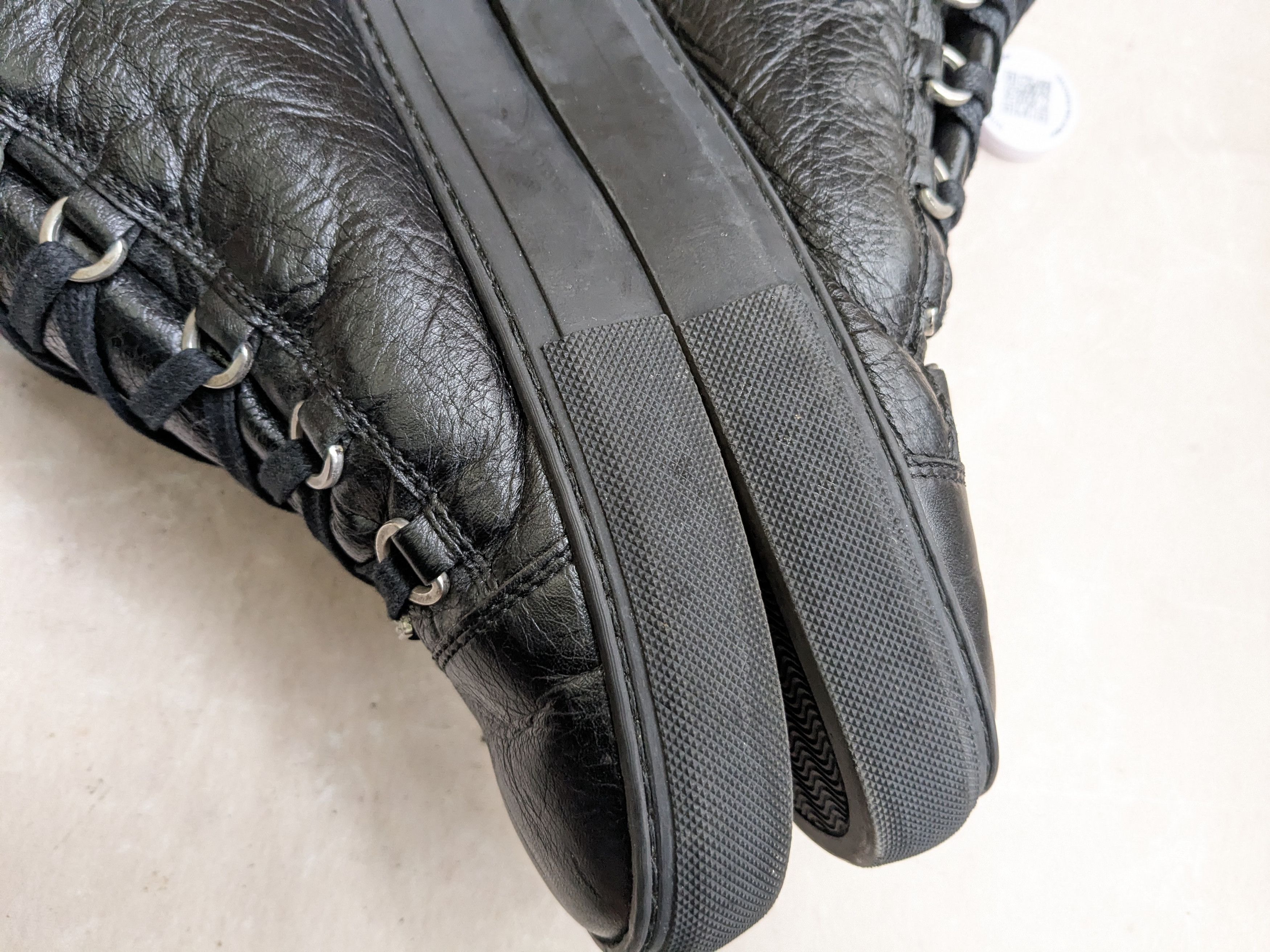 Balenciaga Balenciaga Arena Sneaker Black 12 High Tops Leather Size US 12 / EU 45 - 10 Thumbnail